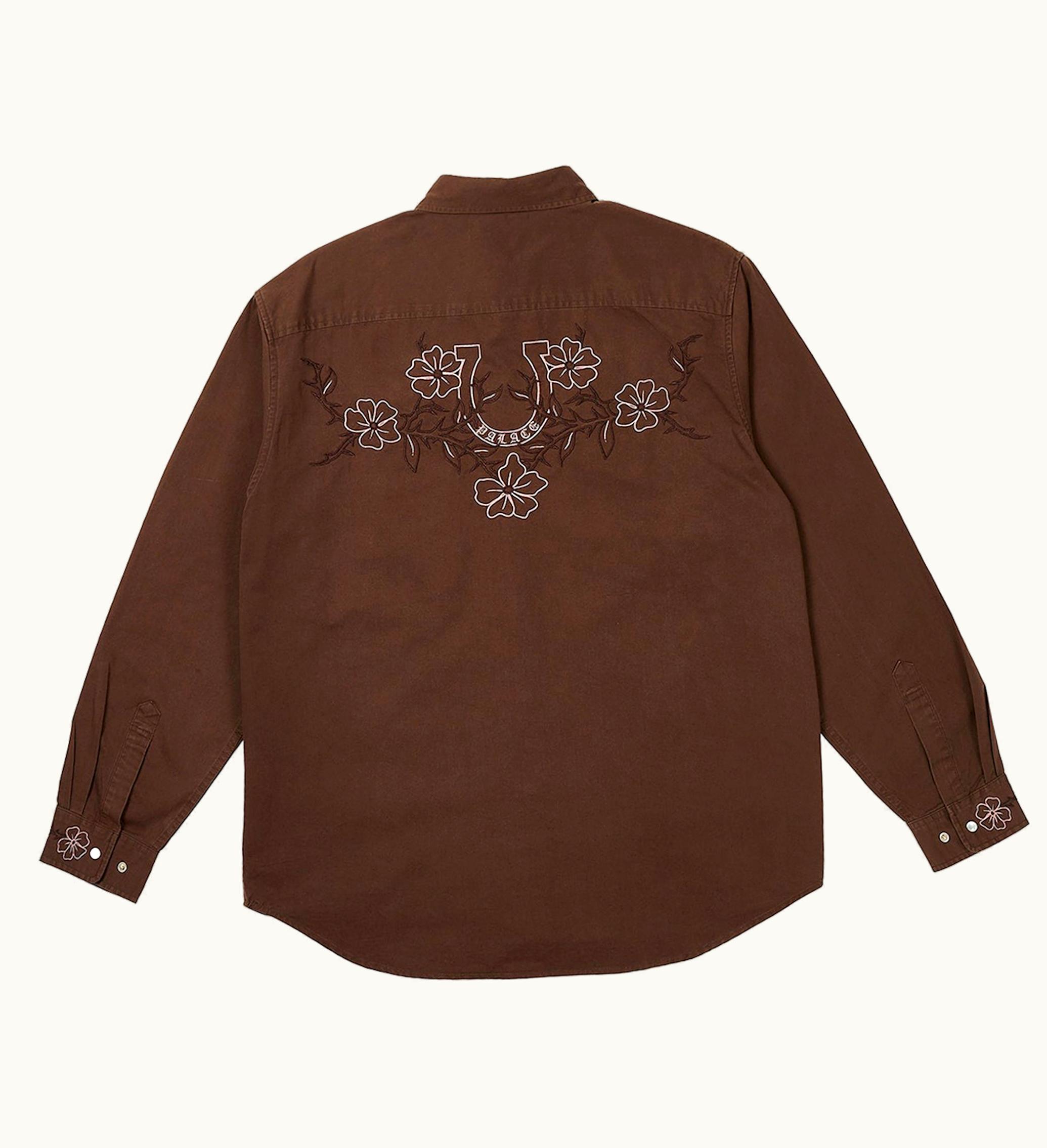 Palace Palace Flexus Shirt Nice Brown