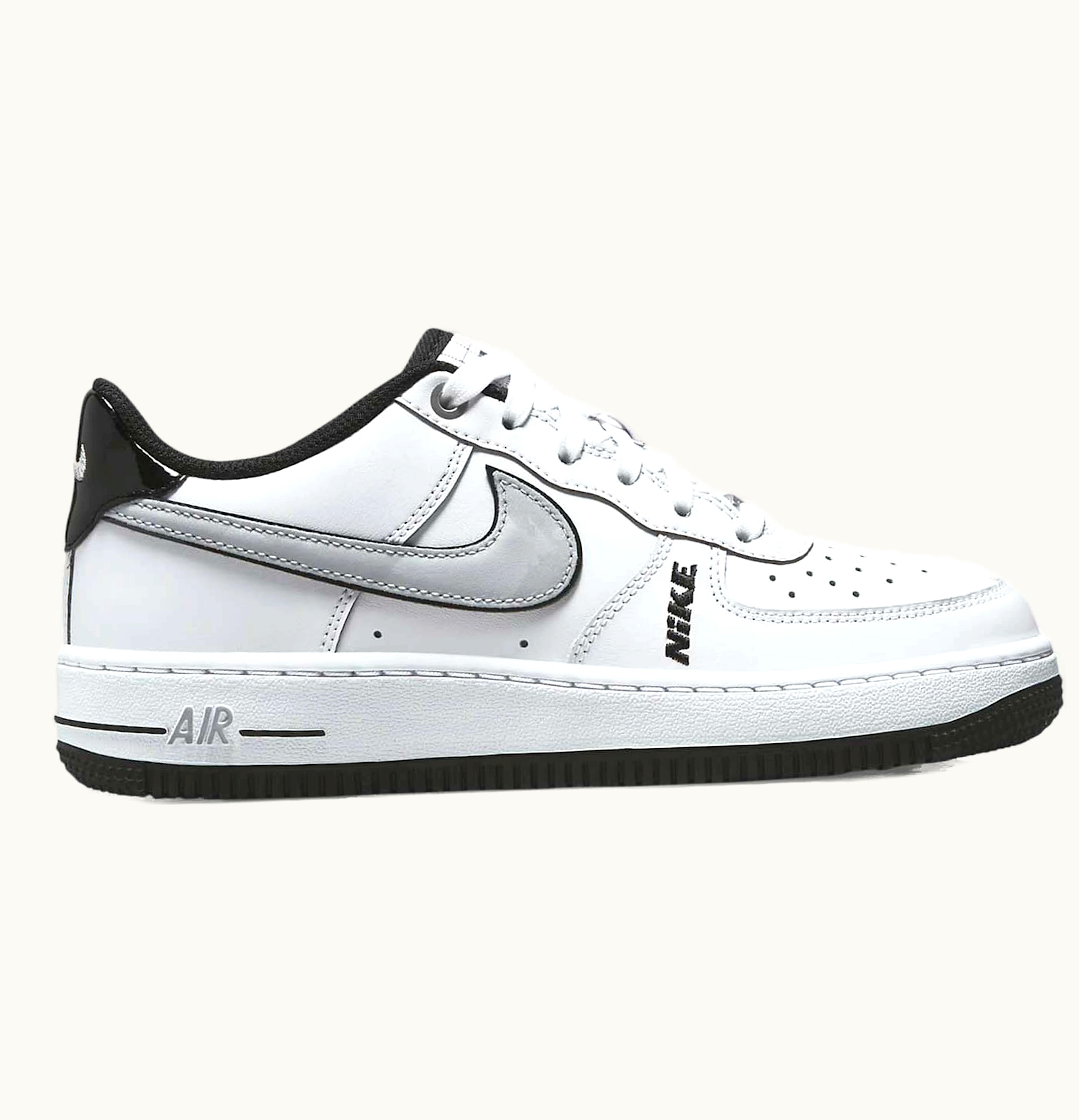 Nike Nike Air Force 1 Low LV8 White Wolf Grey Black GS