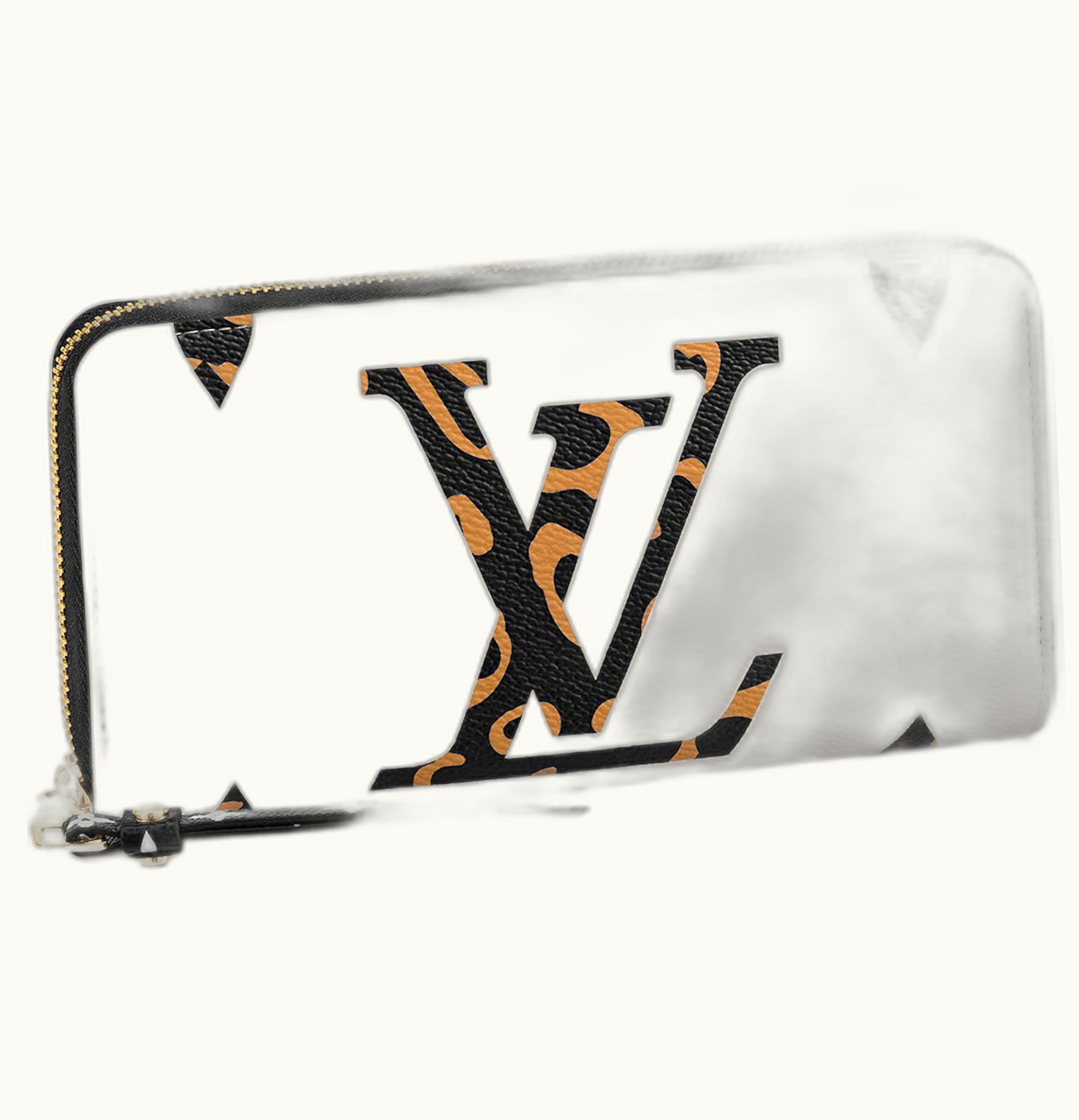Louis Vuitton Louis Vuitton Zippy Wallet Giant Monogram Jungle White Multicolor