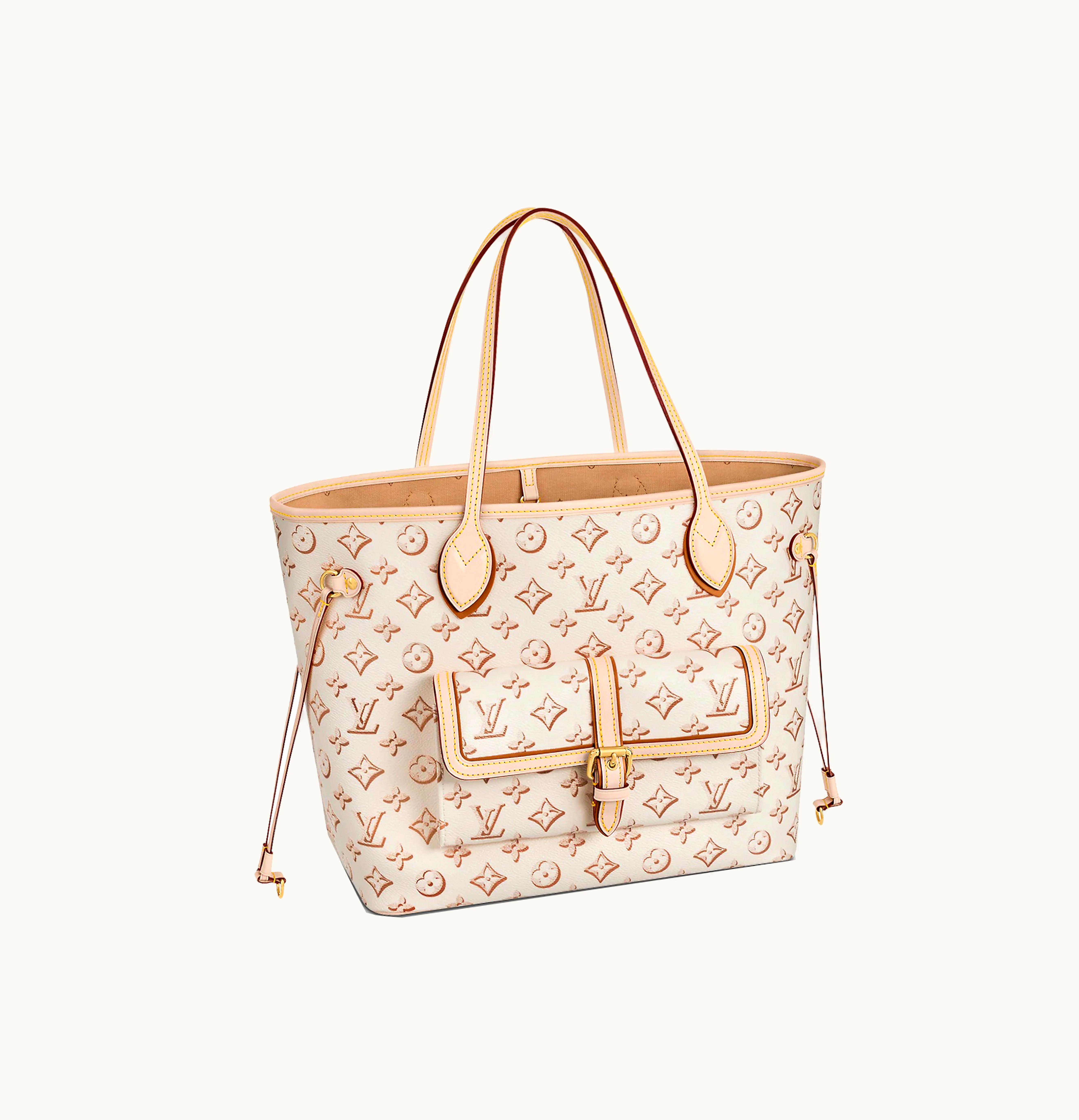Louis Vuitton Louis Vuitton Neverfull MM Monogram Beige