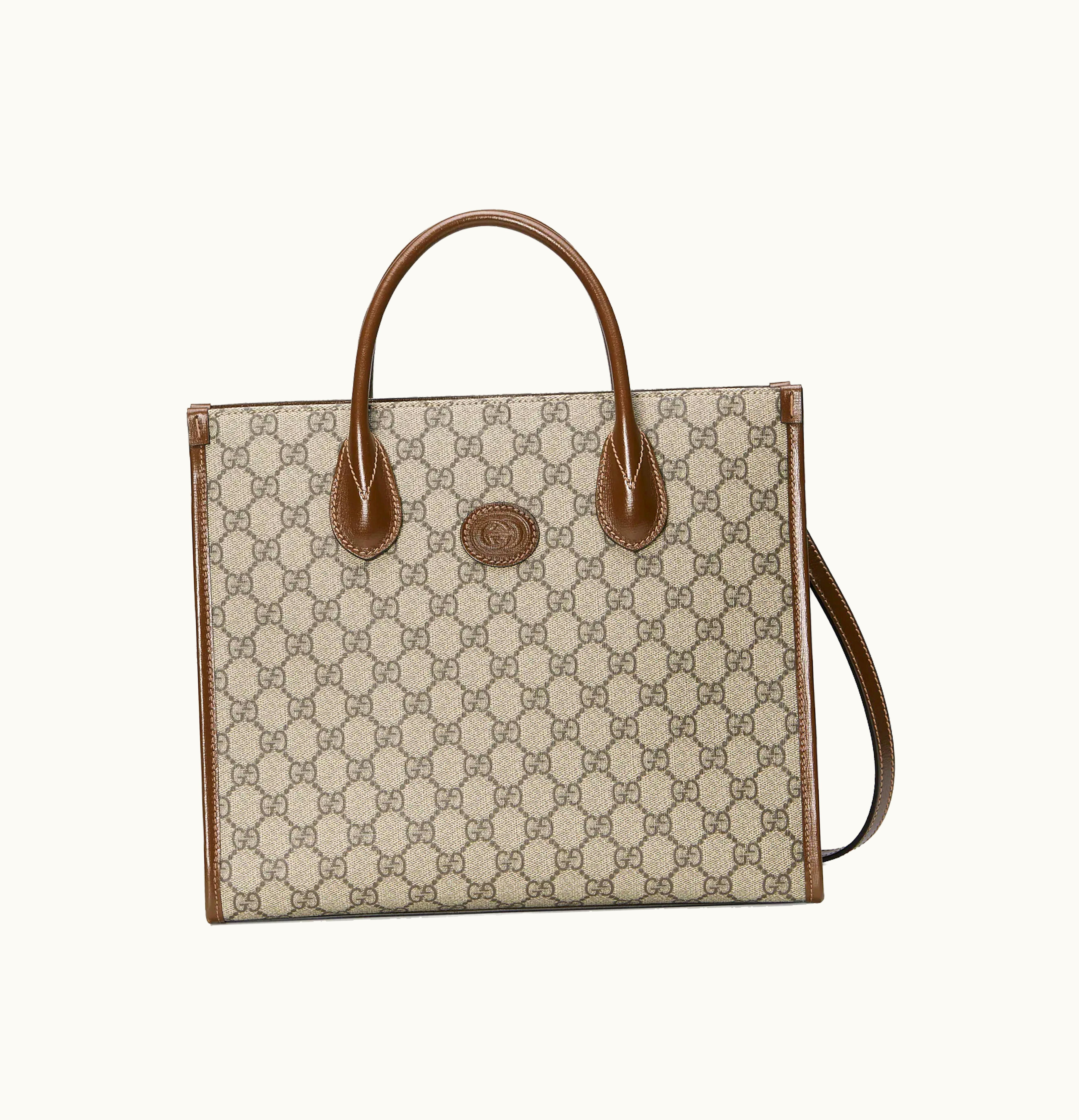 Gucci Gucci GG Small Tote Bag Beige Ebony