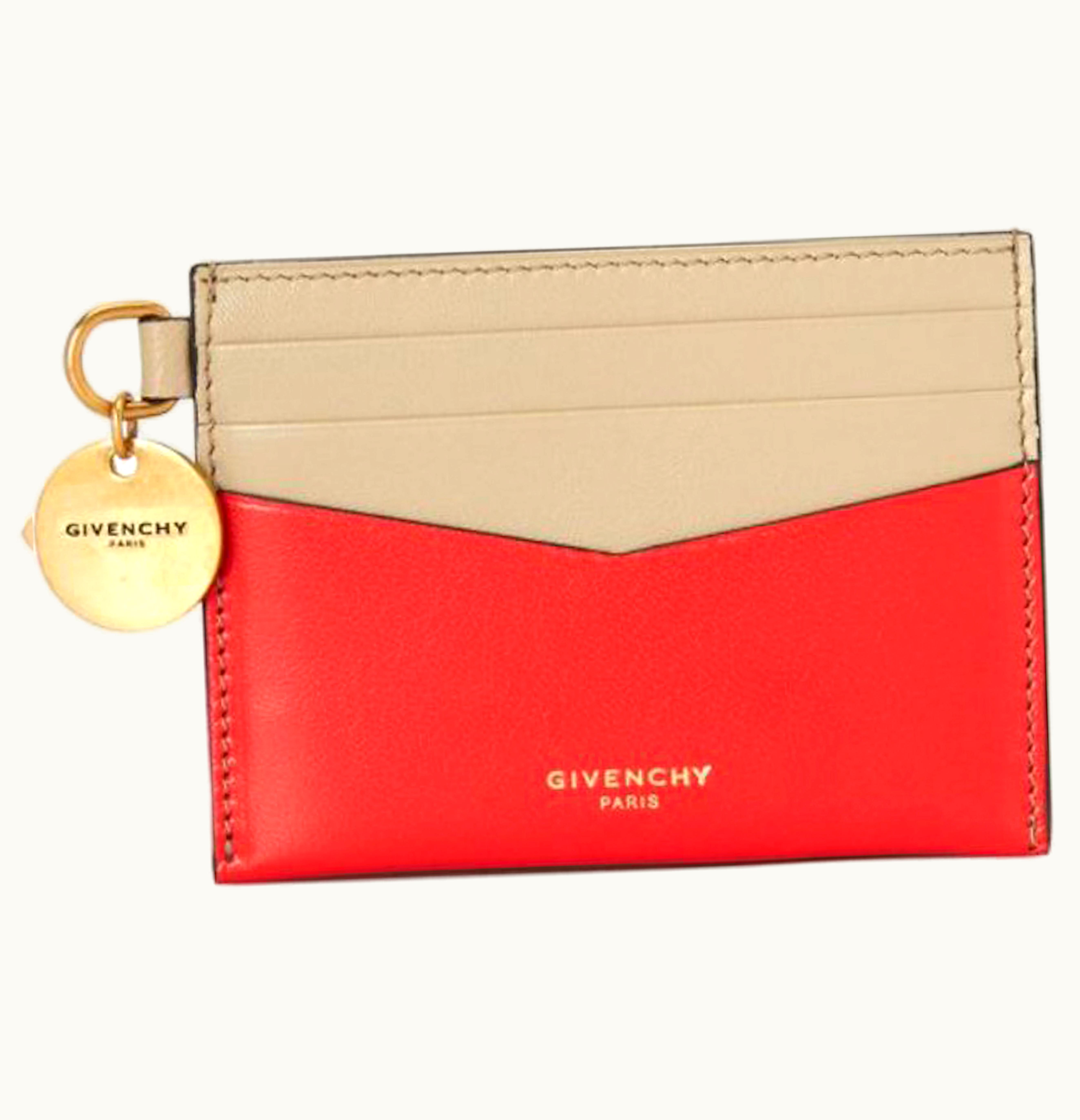 Givenchy Givenchy Edge Card Holder Red Beige