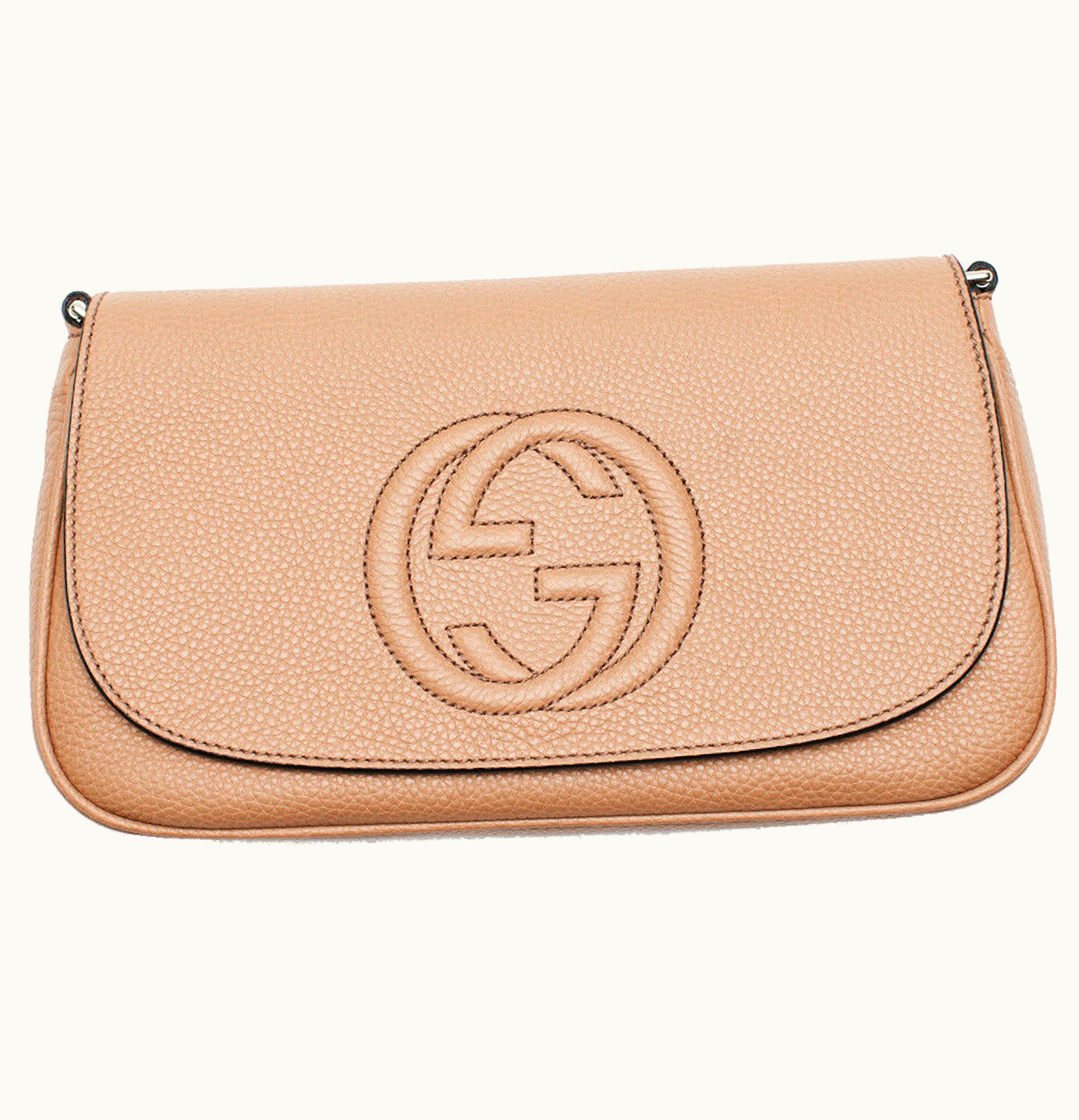 Gucci Gucci Camelia Shoulder Bag Rose Beige Light Tan
