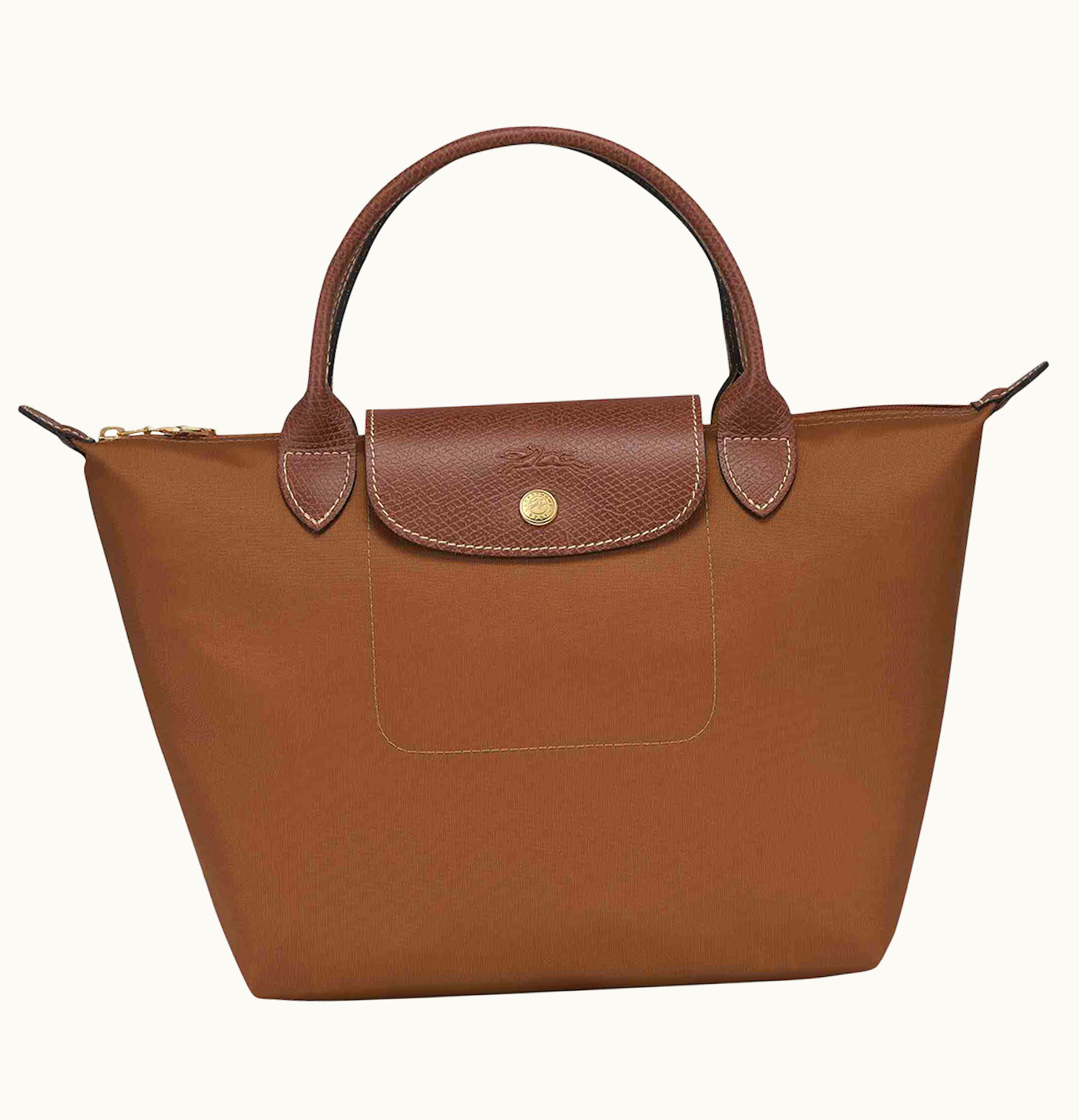 Longchamp Longchamp Le Pliage Top Handle Bag S Cognac
