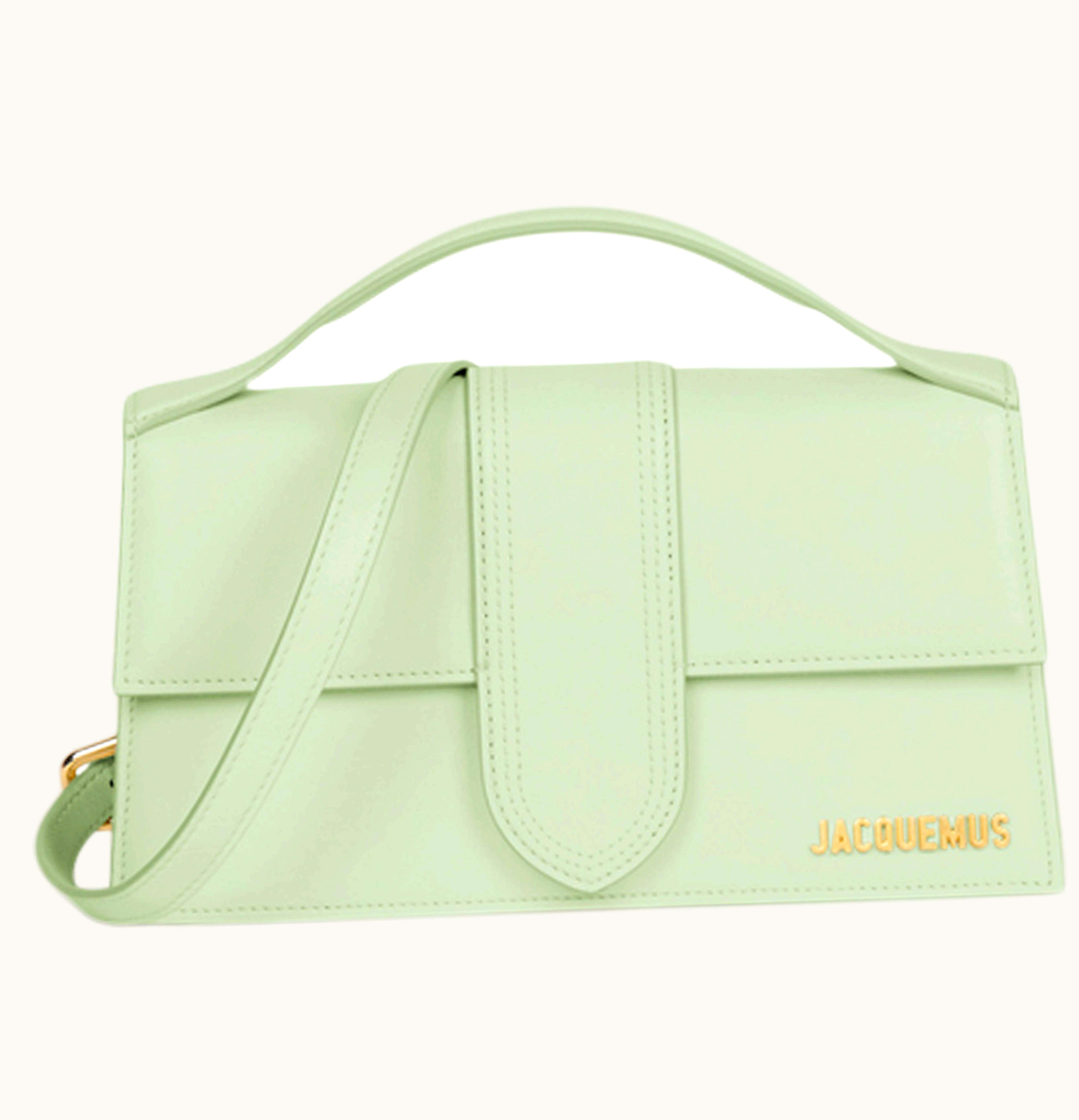 Jacquemus Jacquemus Le Grand Bambino Crossbody Flap Bag Light Green