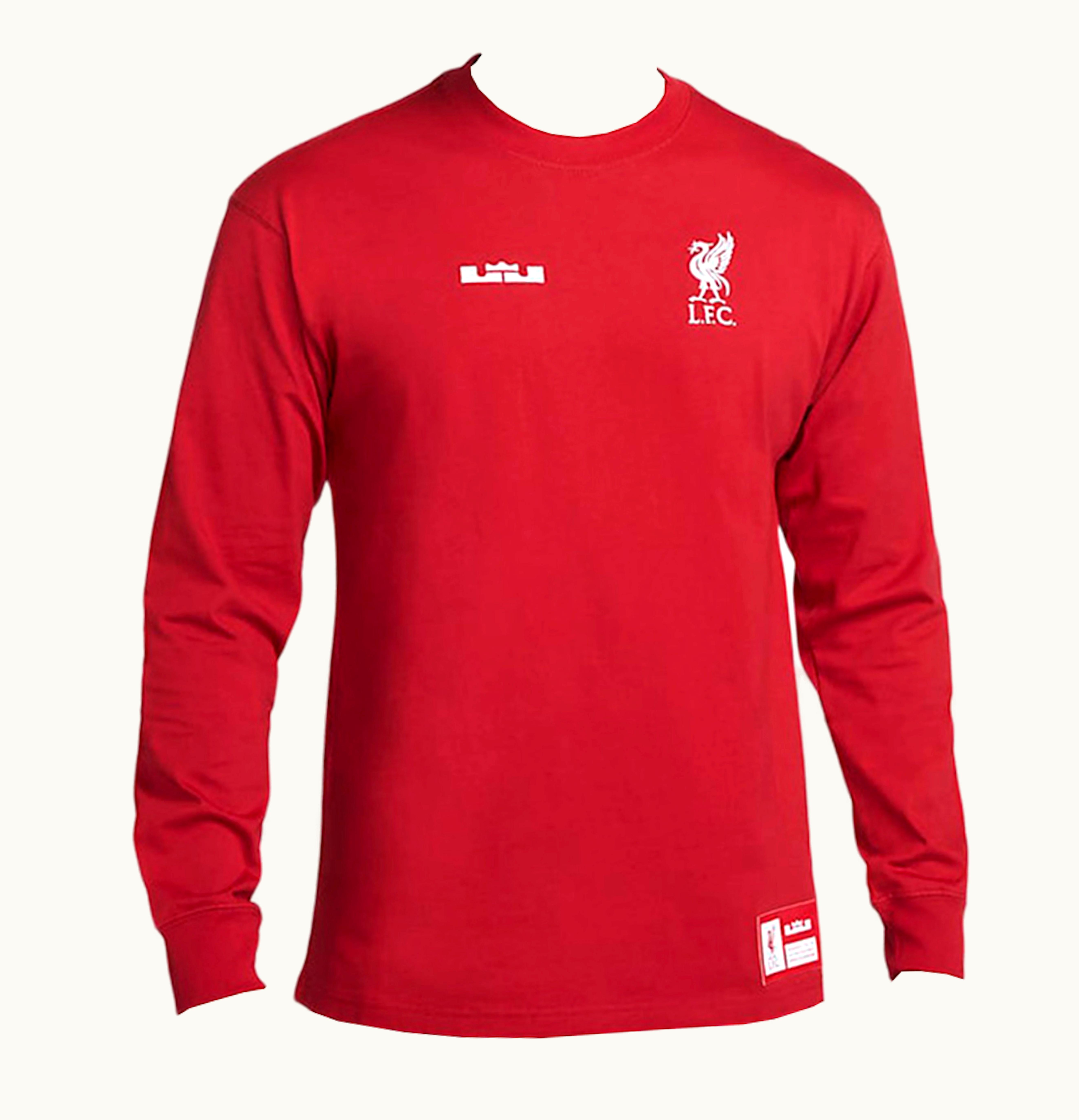 Nike Nike Lebron X Liverpool FC Long Sleeve Max90 T Shirt Tough Red