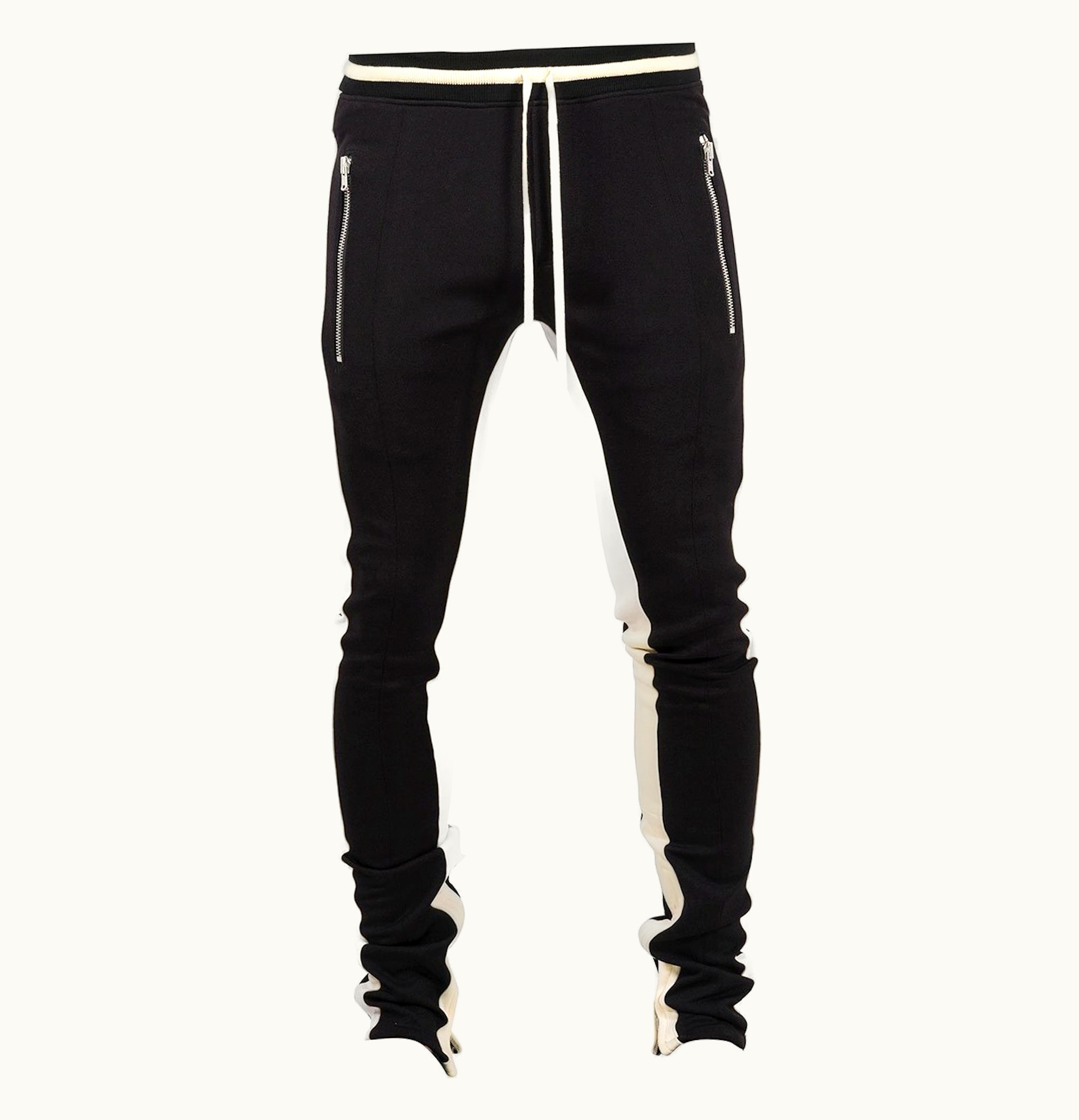 FEAR OF GOD Fear of God Double Stripe Track Pants Black White