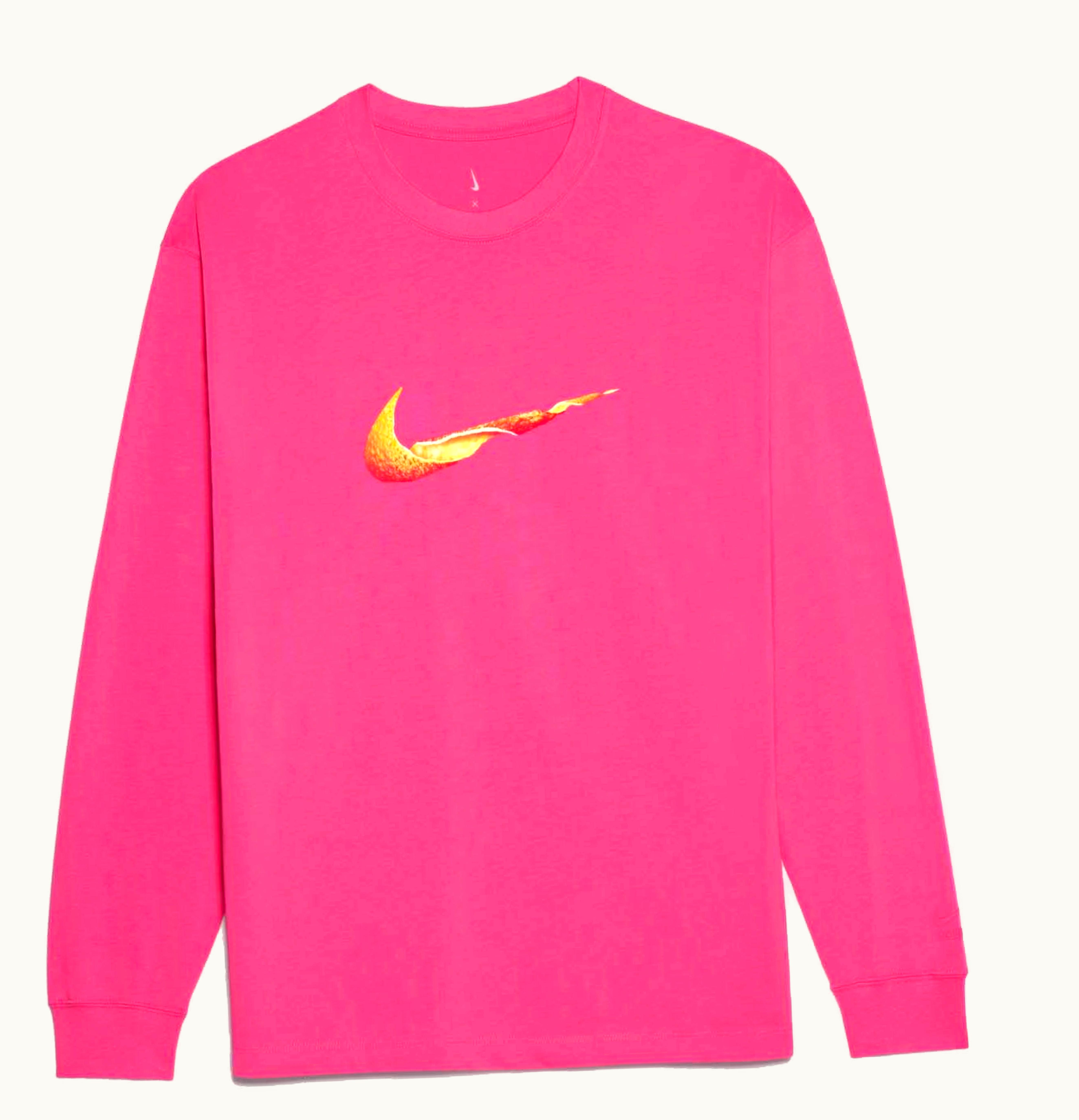 Jacquemus Jacquemus X Nike Le T Shirt Manches Longues Orange Dark Pink