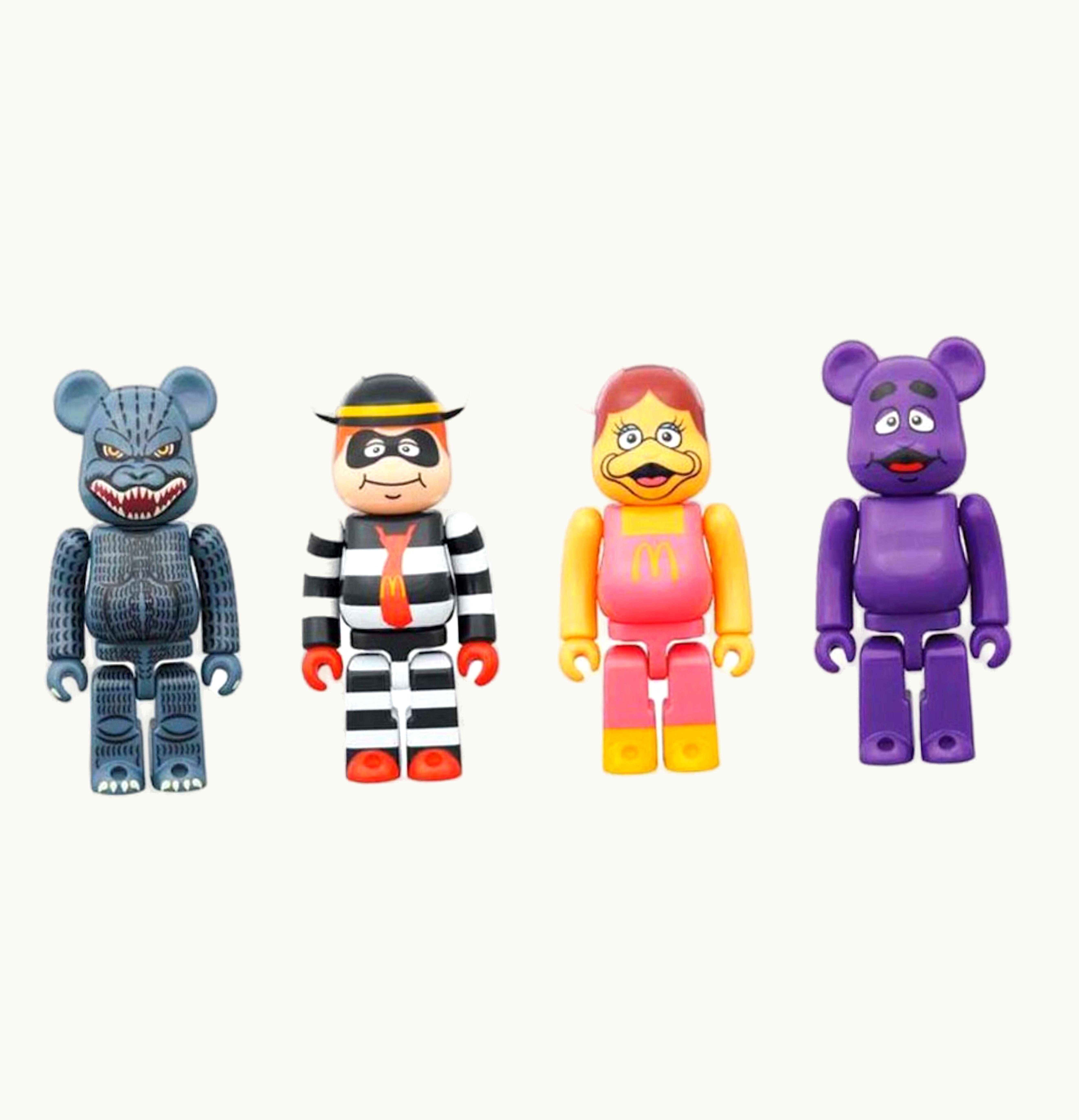 Bearbrick Bearbrick Godzilla vs McDonalds 150 Set of 4