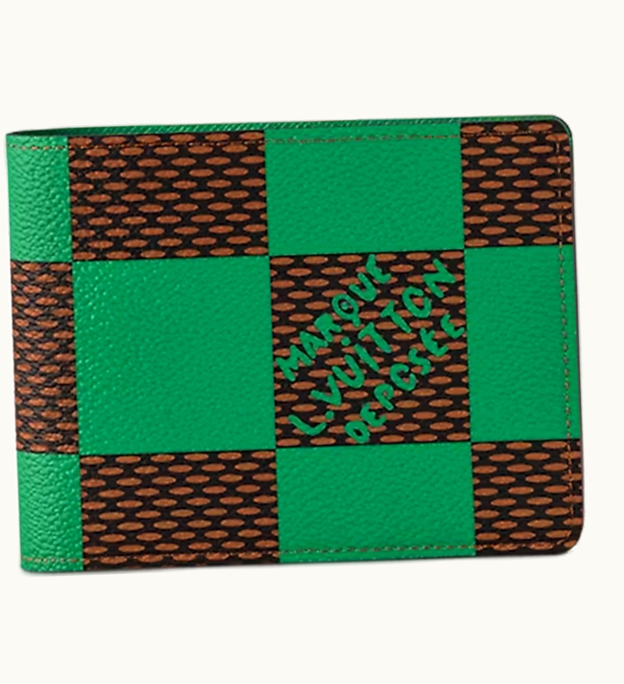 Louis Vuitton Louis Vuitton Multiple Wallet Damier Pop Green