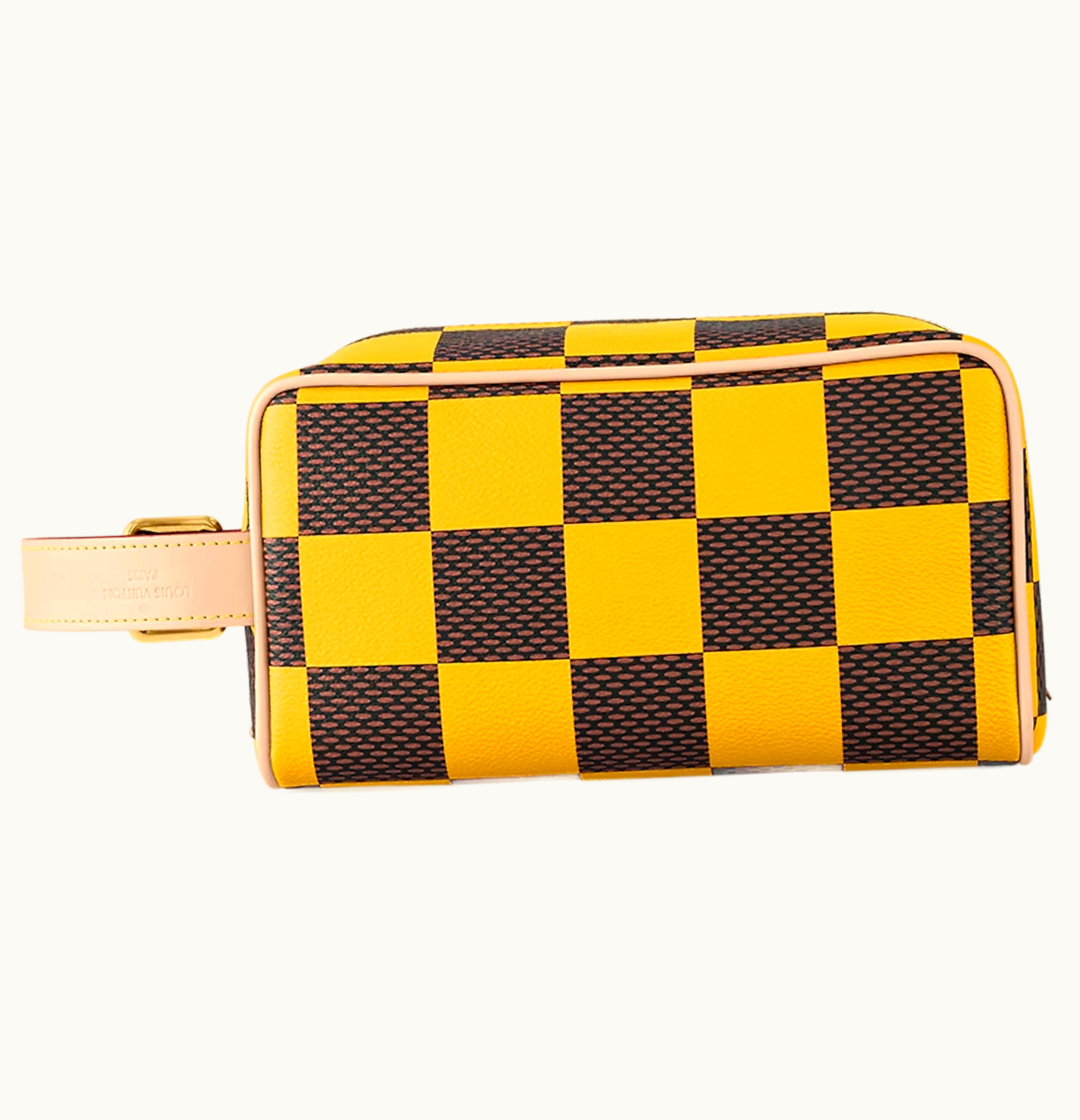 Louis Vuitton Louis Vuitton Locker Dopp Kit Damier Pop Yellow