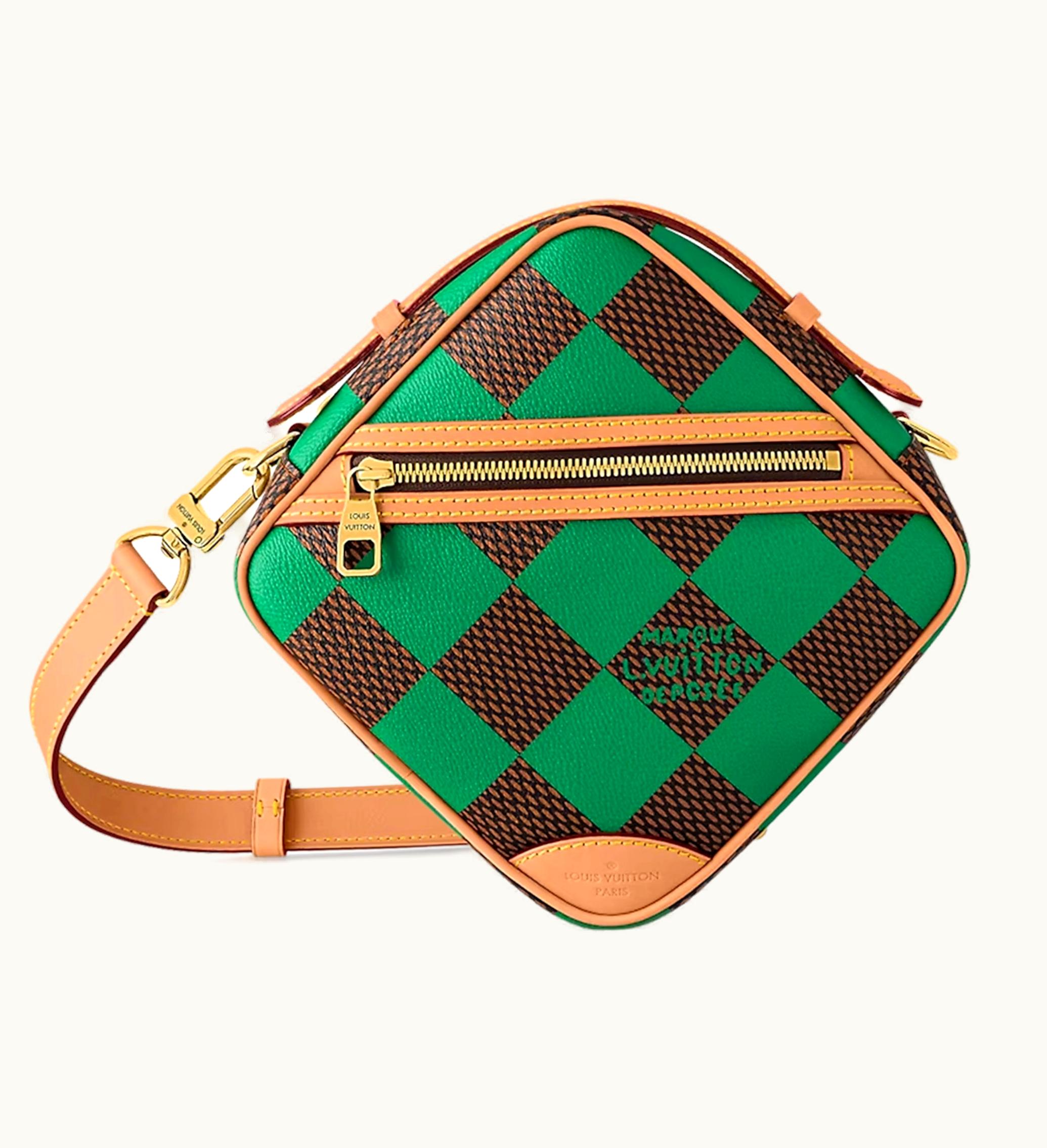 Louis Vuitton Louis Vuitton Chess Messenger Bag Damier Pop Green