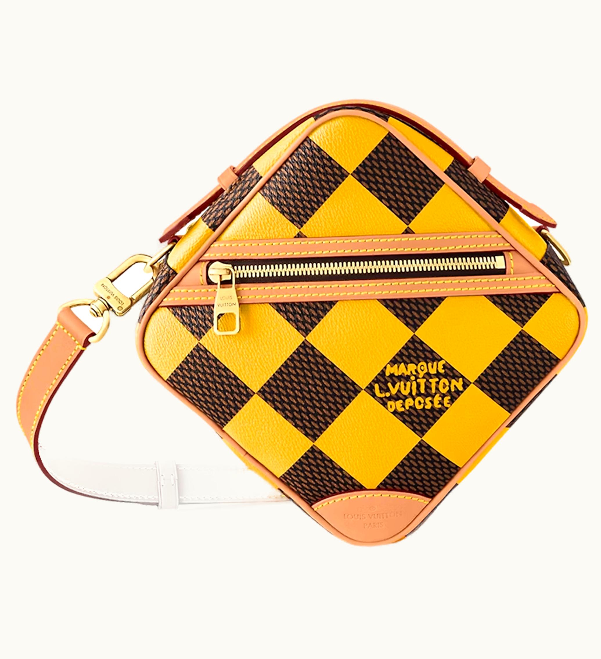 Louis Vuitton Louis Vuitton Chess Messenger Bag Damier Pop Jaune Mat