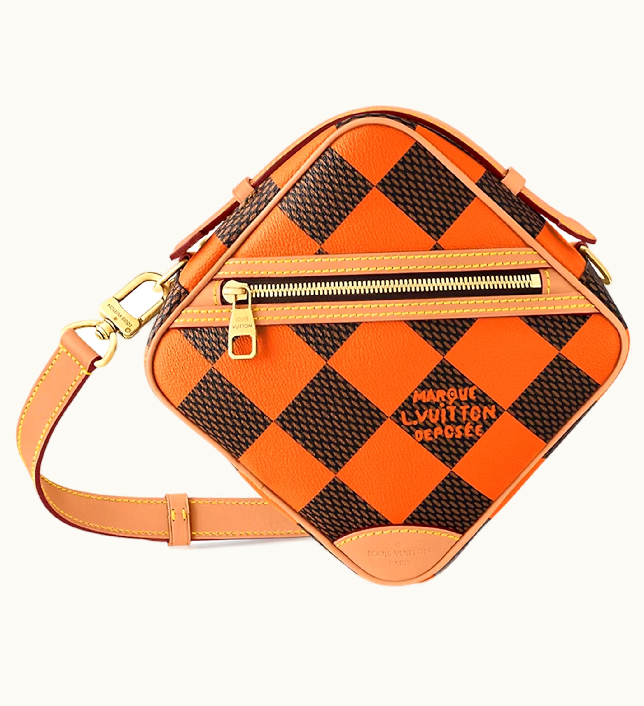 Louis Vuitton Louis Vuitton Chess Messenger Bag Damier Pop Orange