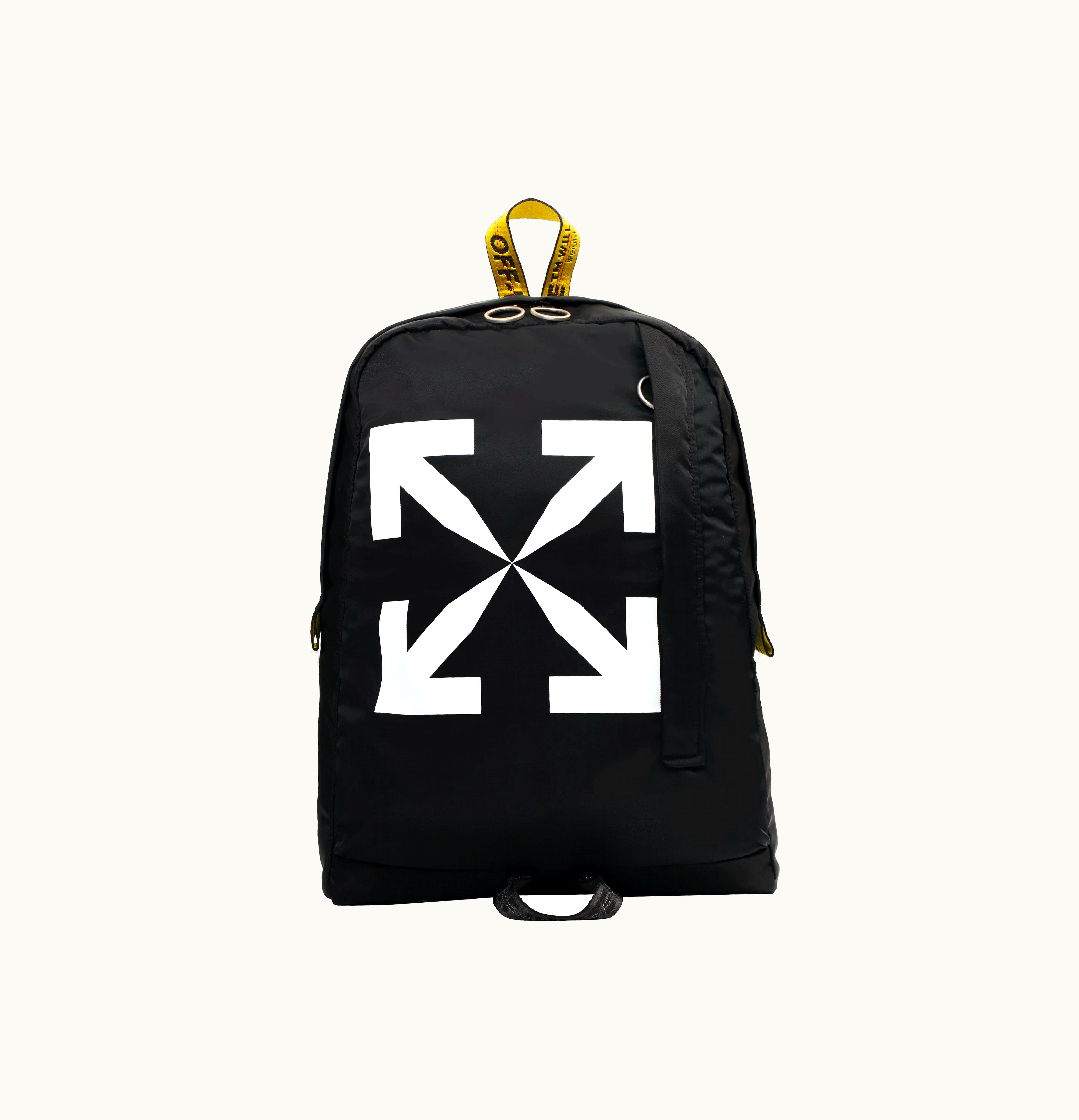 OFF-WHITE OFF WHITE Arrow East Backpack Black White