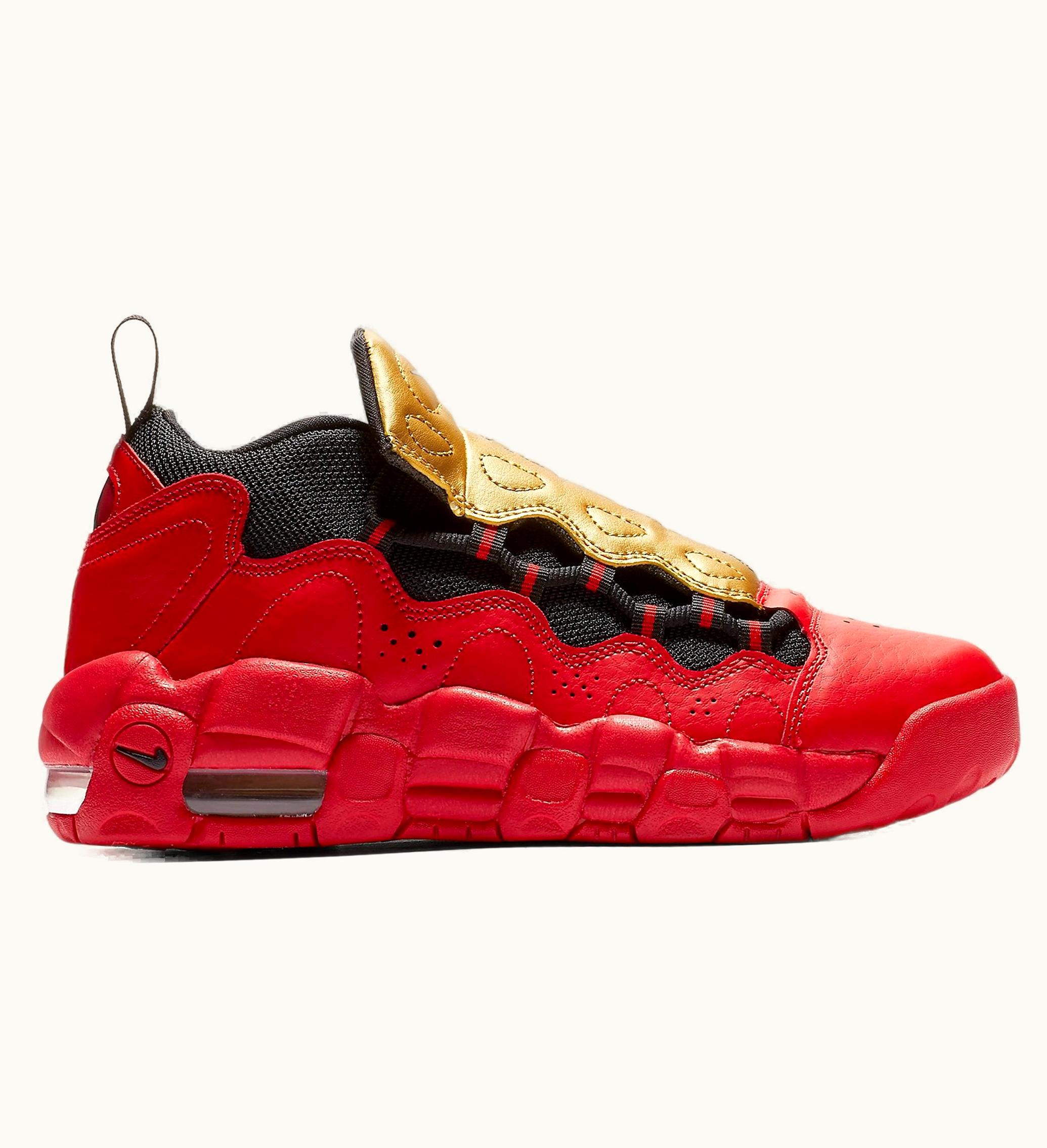 Nike Nike Air More Money University Red Metallic Gold Gs