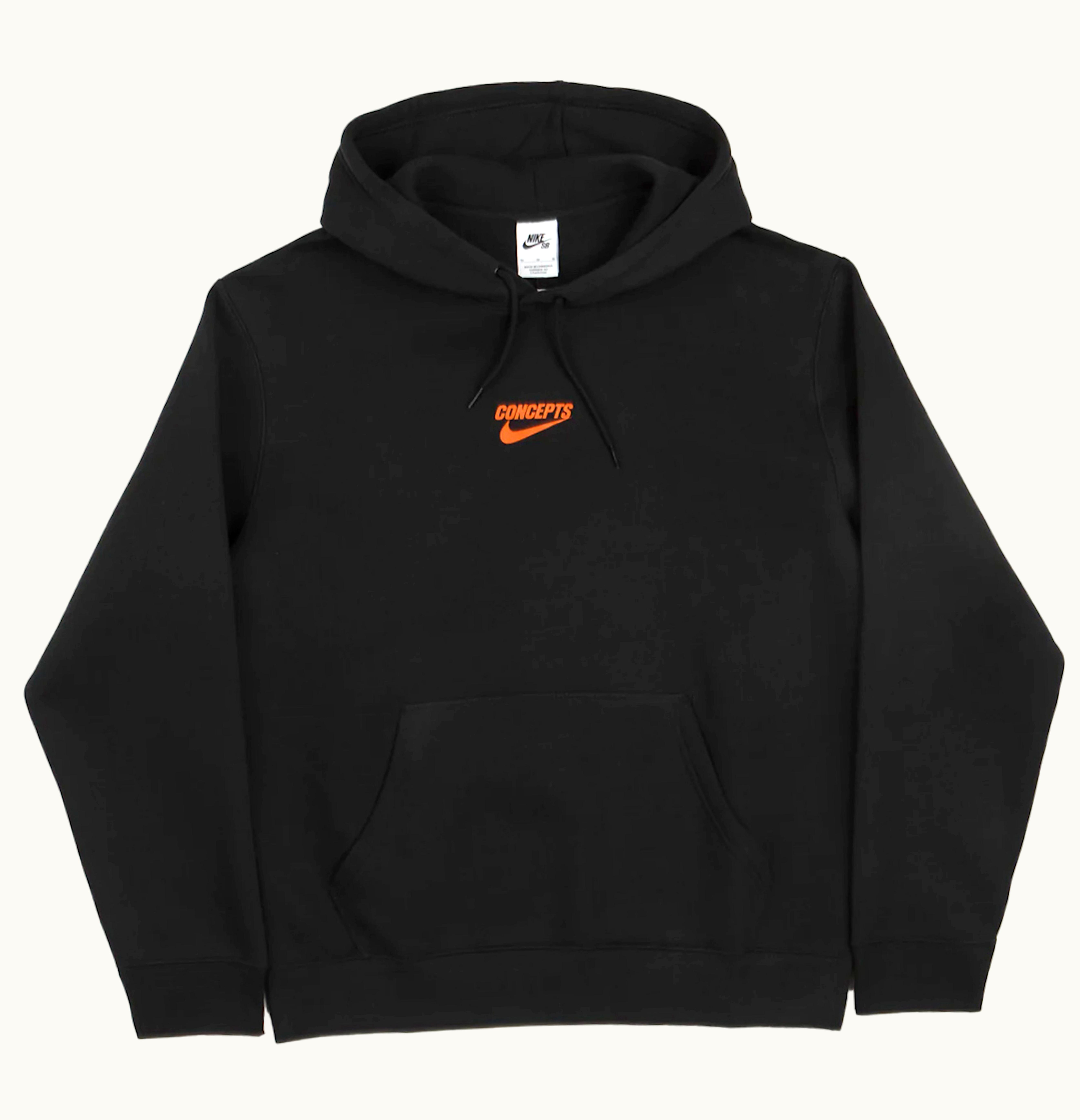 Nike Nike SB X Concepts Hoodie Asia Sizing Black Orange