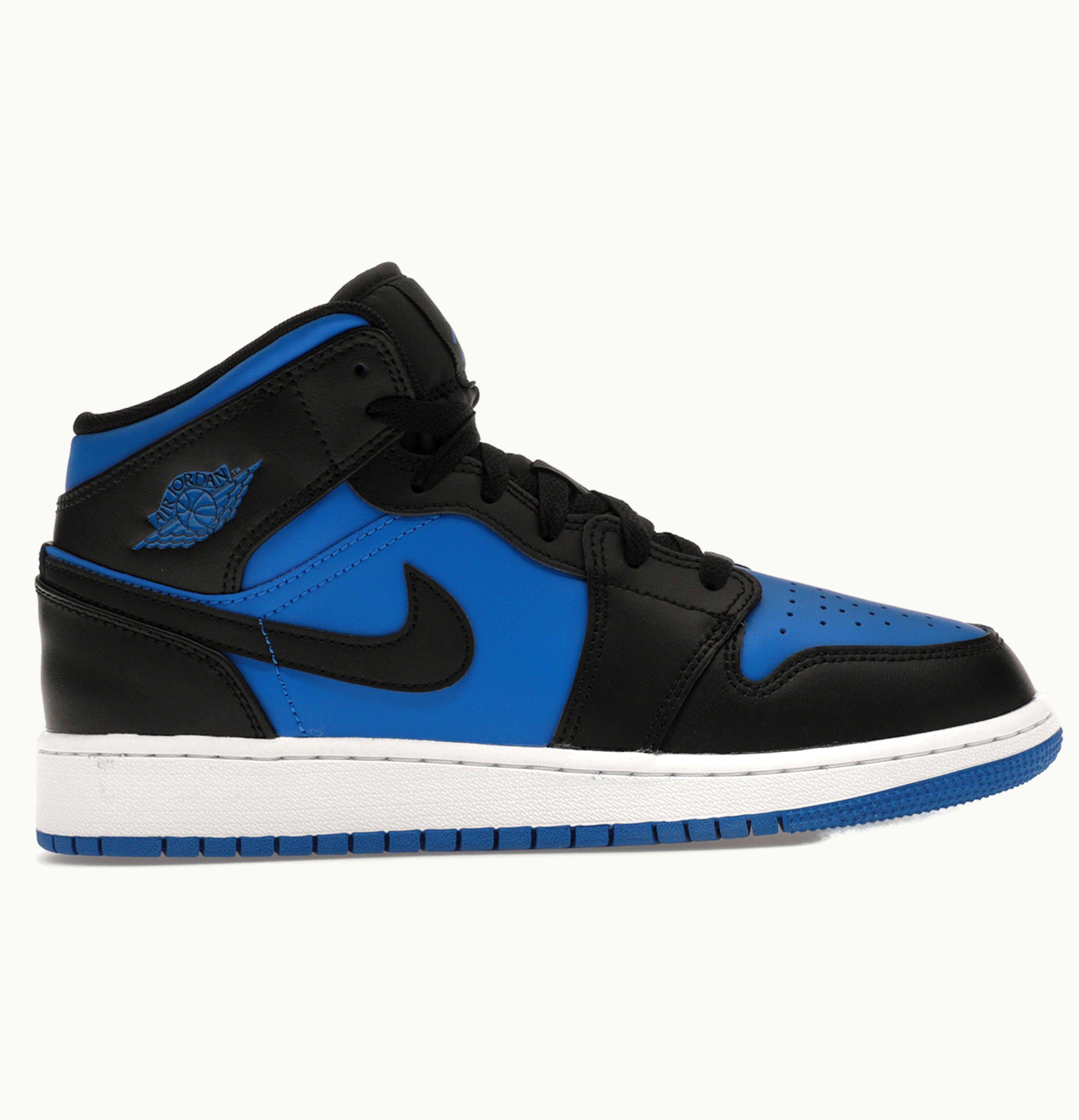 Jordan Air Jordan 1 Mid Black Royal Blue Gs