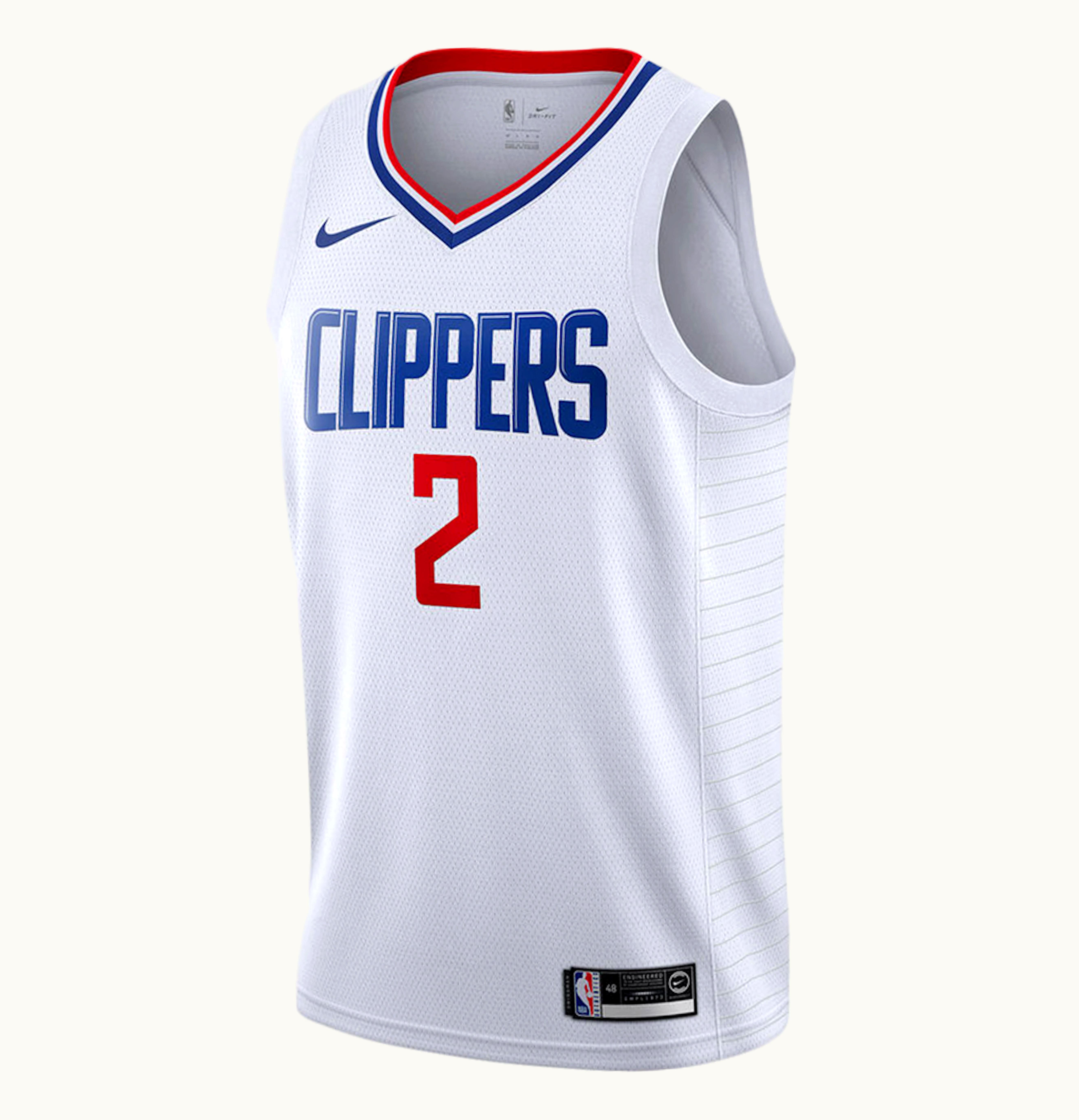 Nike Nike NBA Los Angeles Clippers Kawhi Leonard Association Edition Jersey White Blue Red