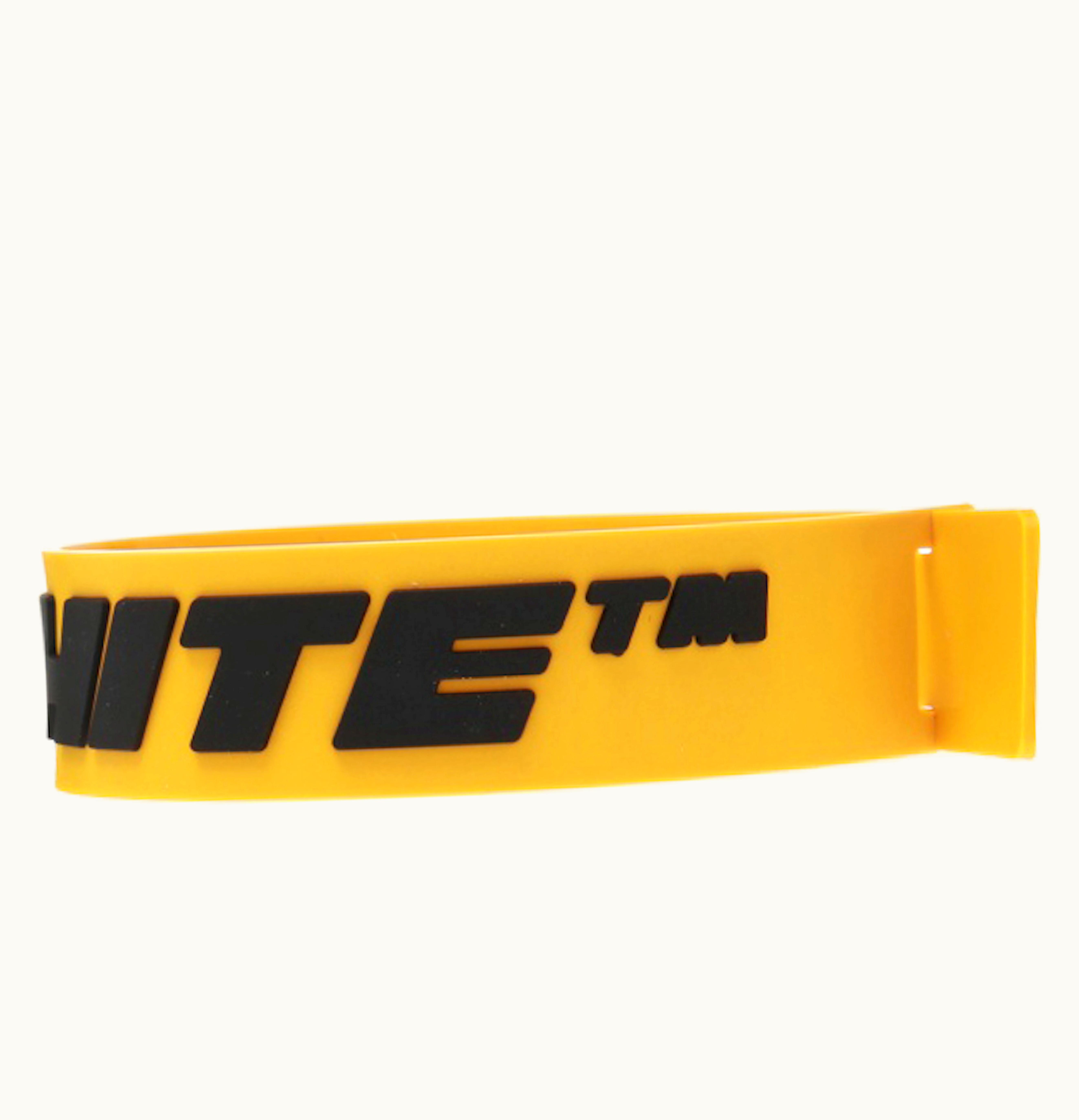 OFF-WHITE OFF WHITE Logo Bracelet Yellow