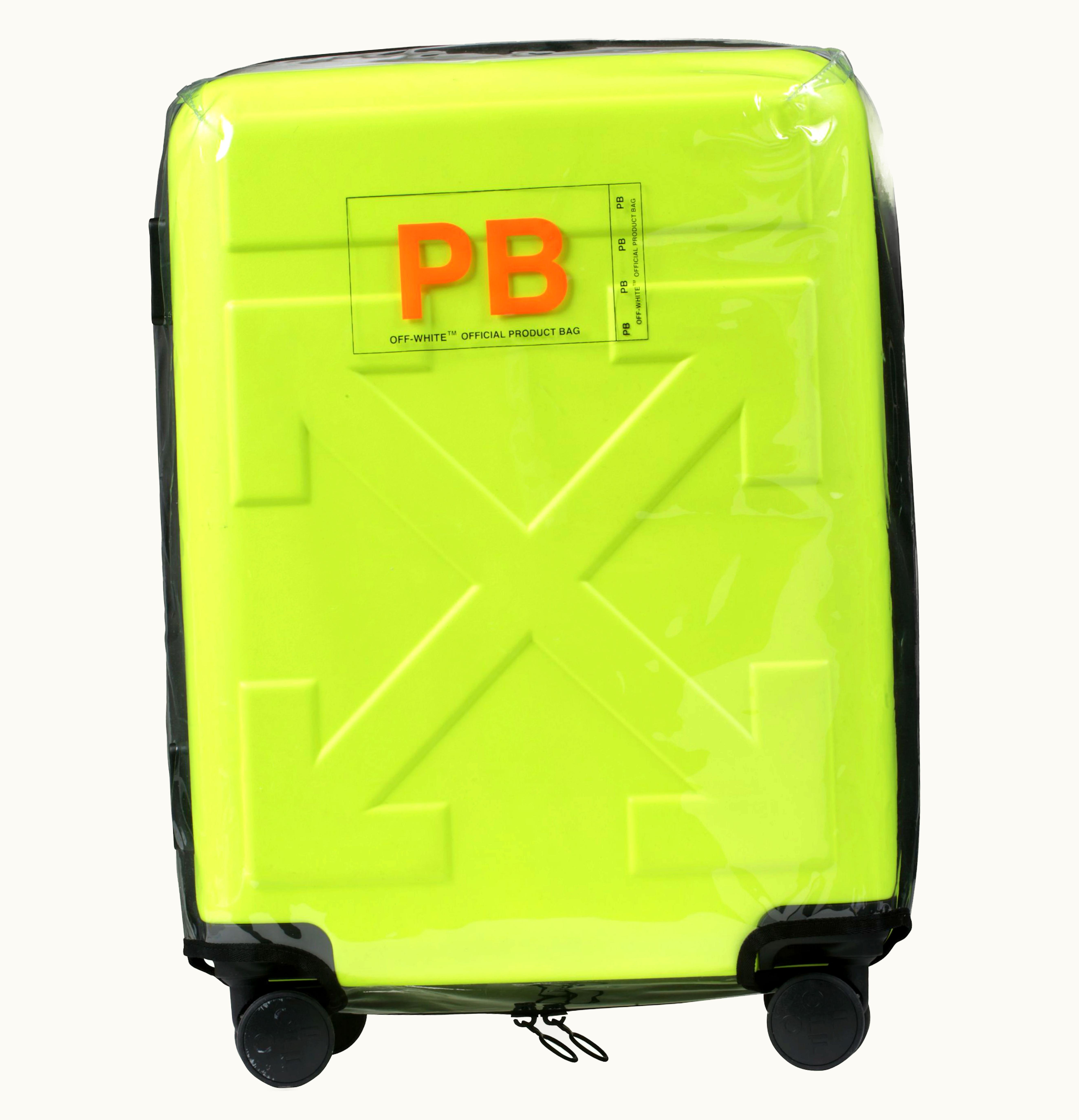 OFF-WHITE OFF WHITE Quote Luggage For TRAVEL Fluo Yellow