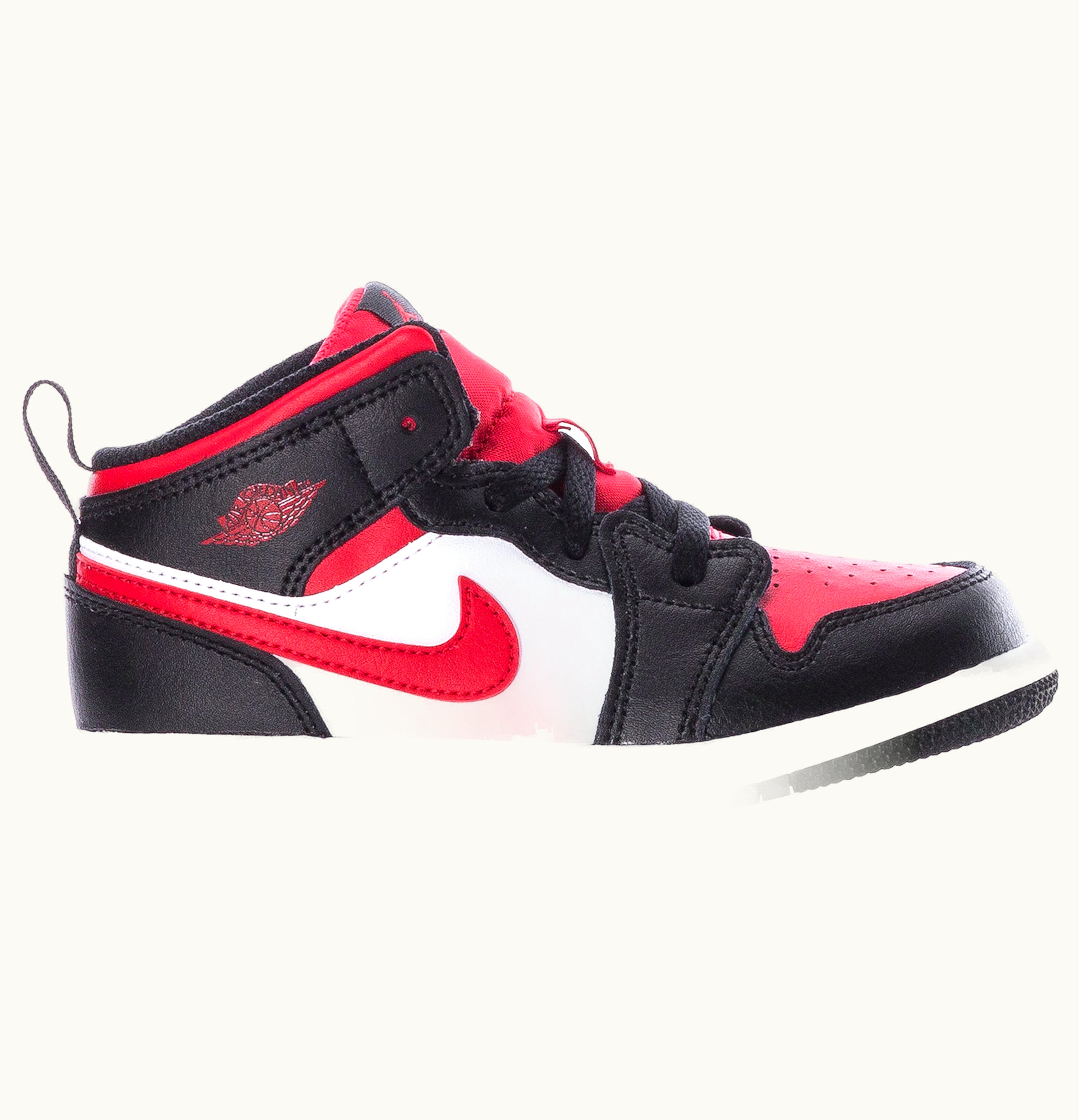 Jordan Air Jordan 1 Mid Black Fire Red TD