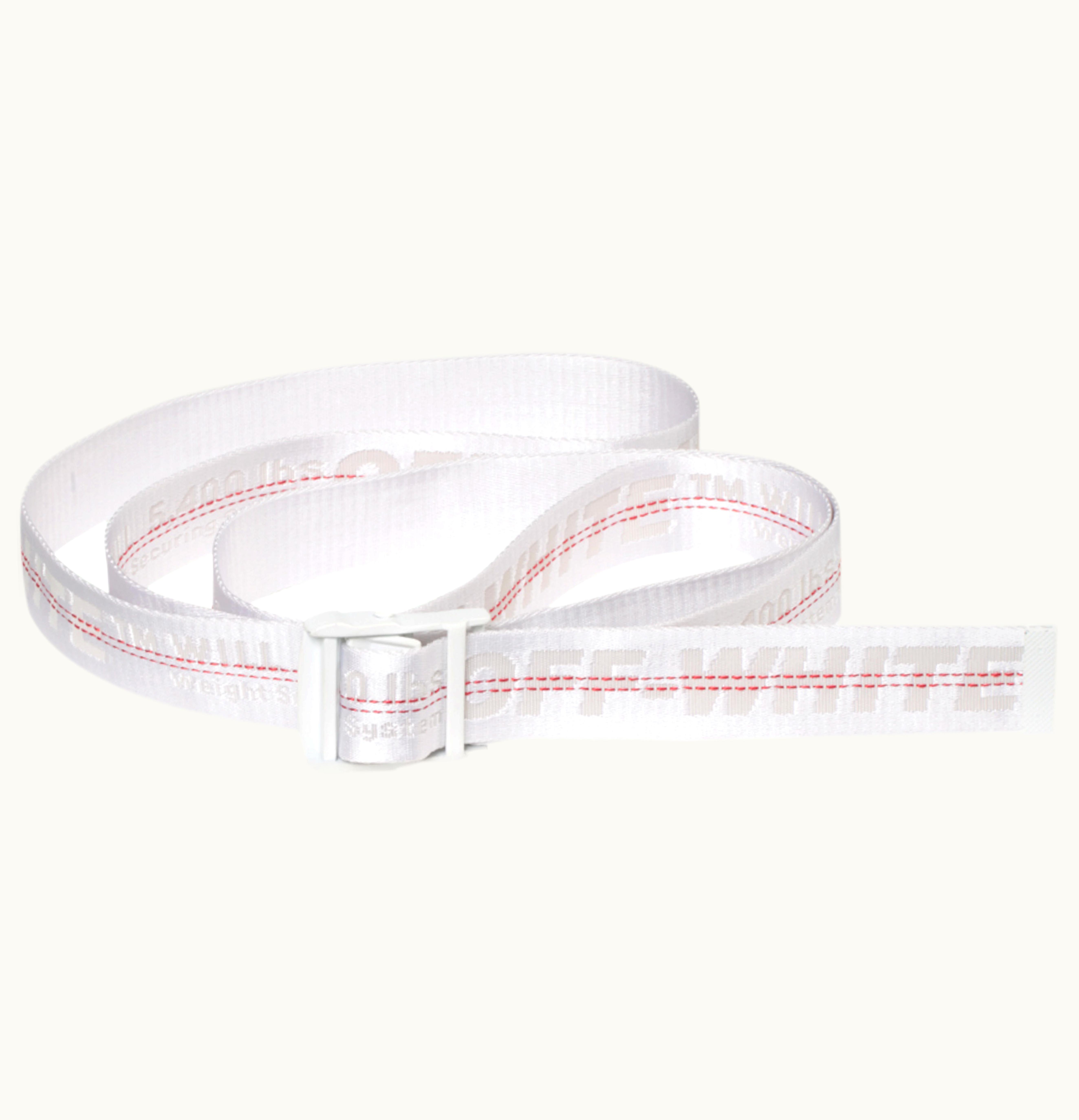 OFF-WHITE OFF WHITE Industrial Belt SS19 White