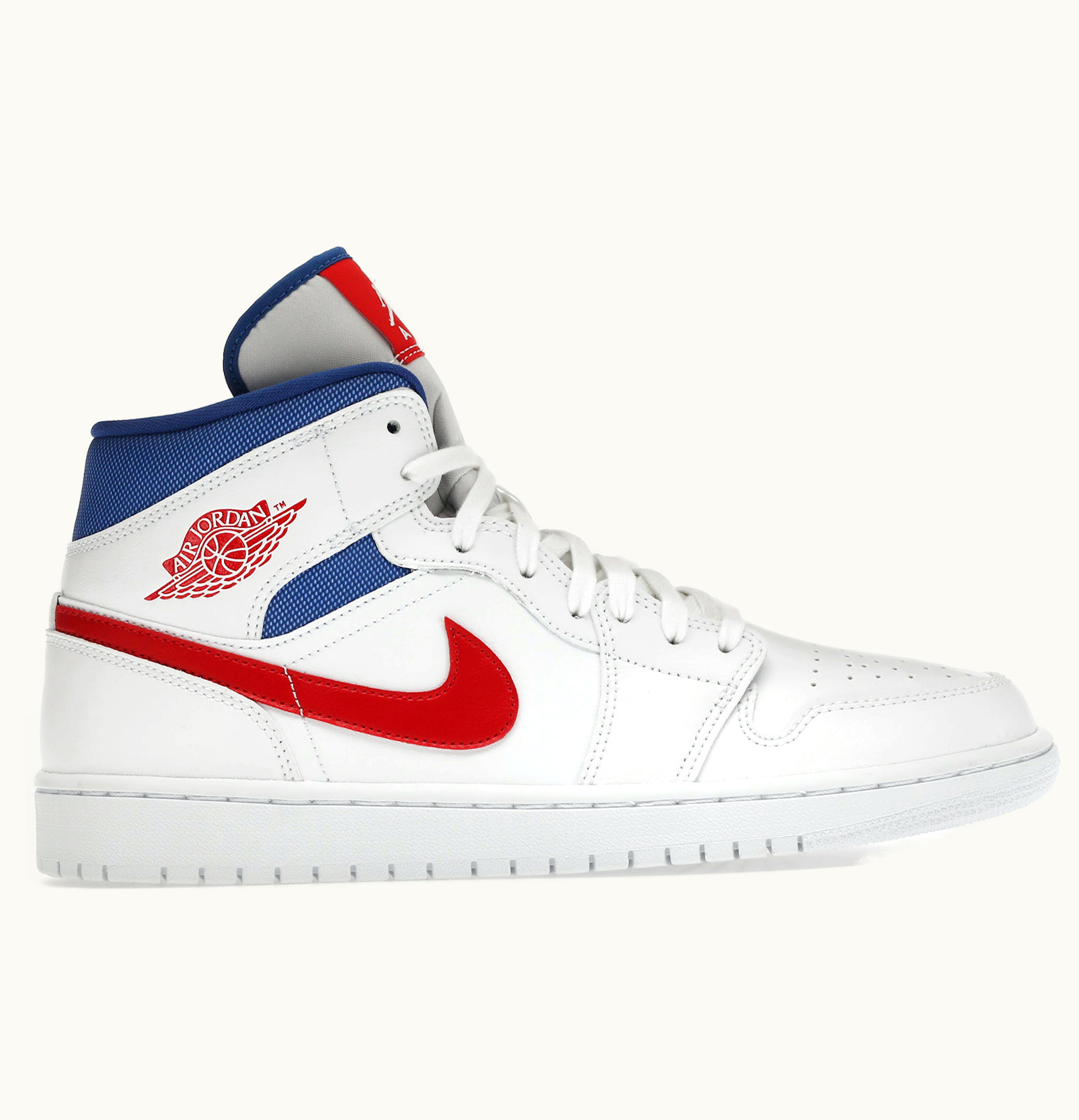Jordan Air Jordan 1 Mid White Red Royal W