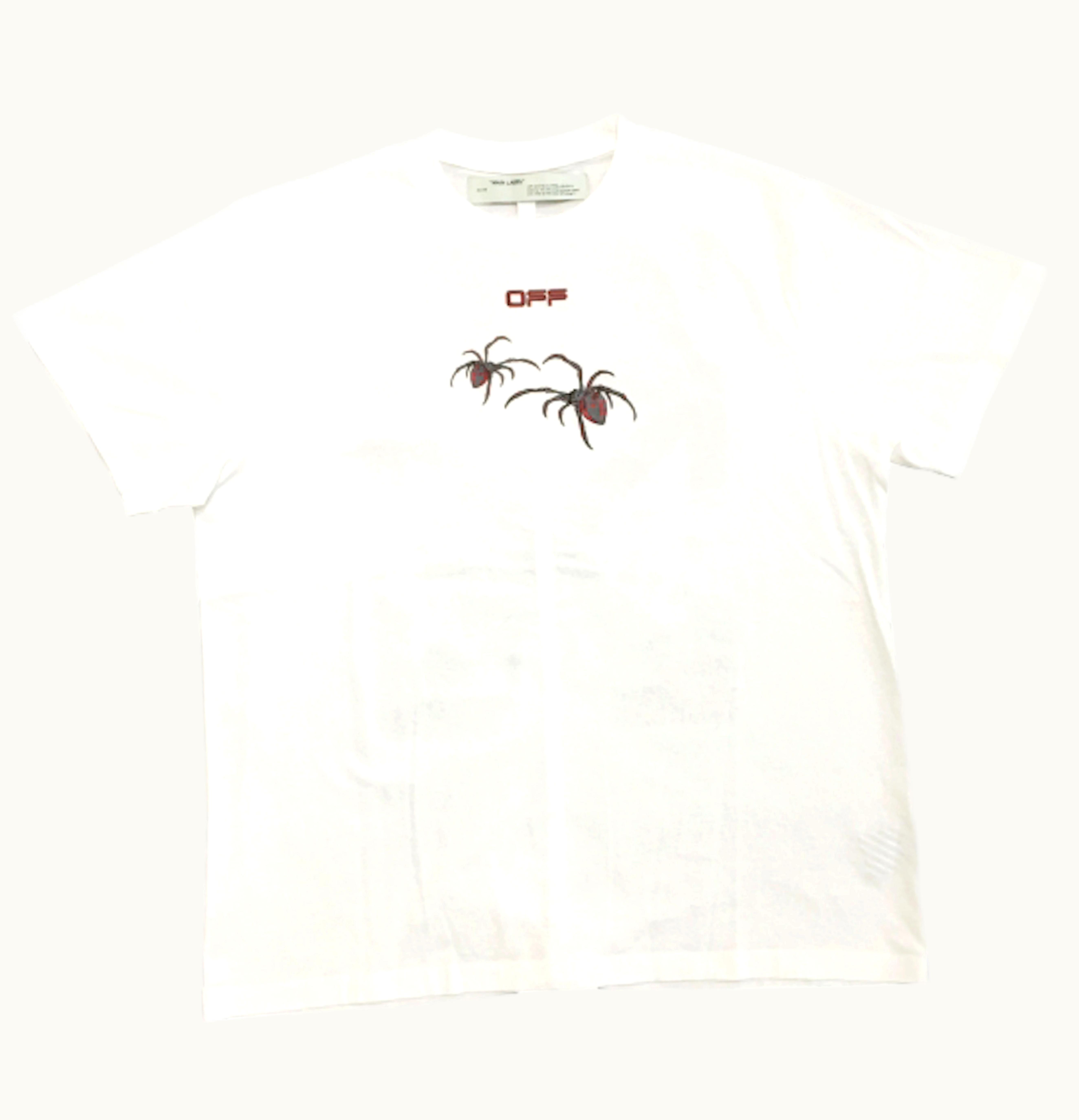 OFF-WHITE OFF WHITE Oversized Fit Arachno Arrows T Shirt White