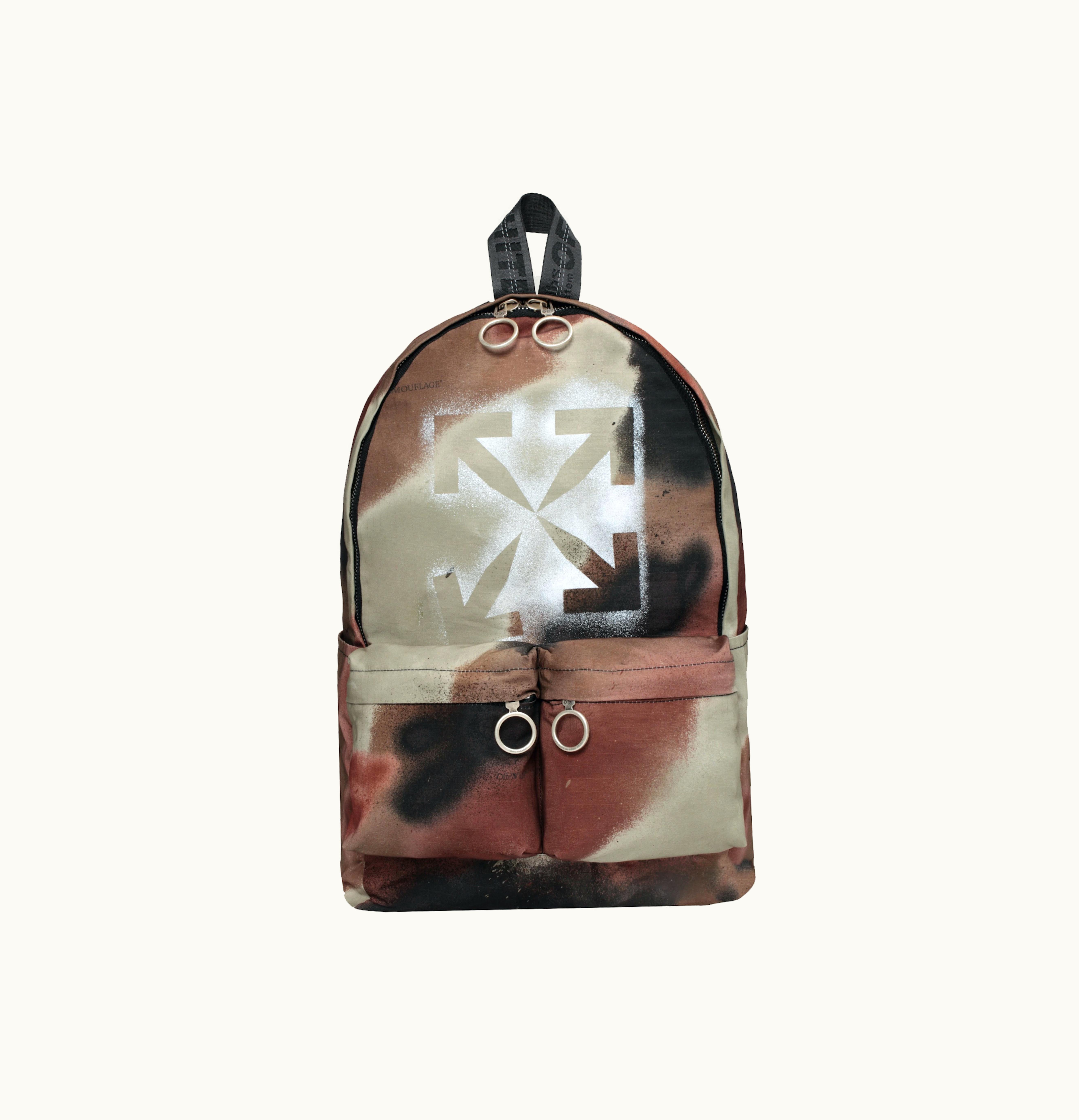 OFF-WHITE OFF WHITE Camoflage Backpack Camo Brown