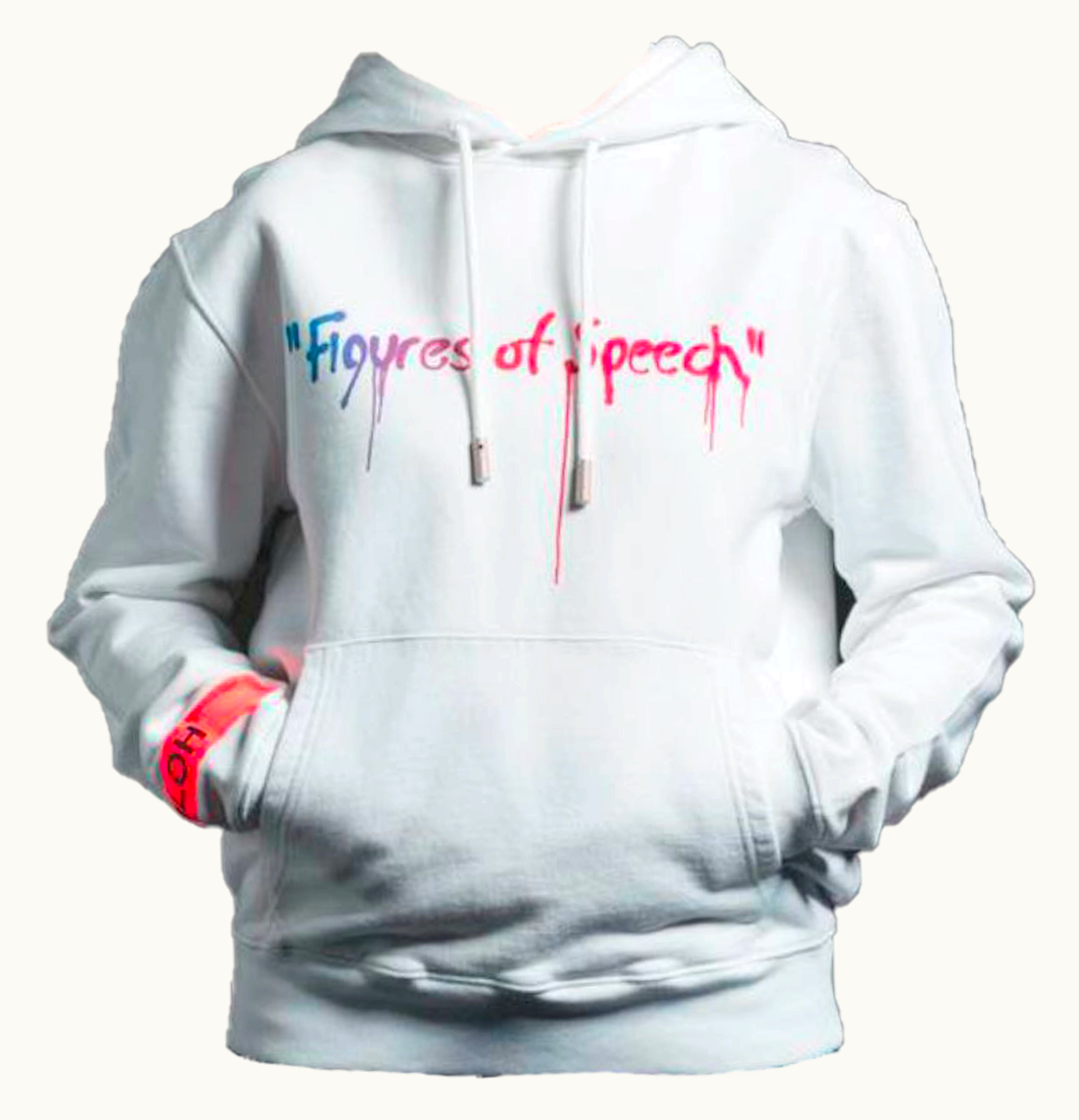 Virgil Abloh Virgil Abloh x Simon Brown OFF WHITE MCA Figures of Speech 45 Hoodie White