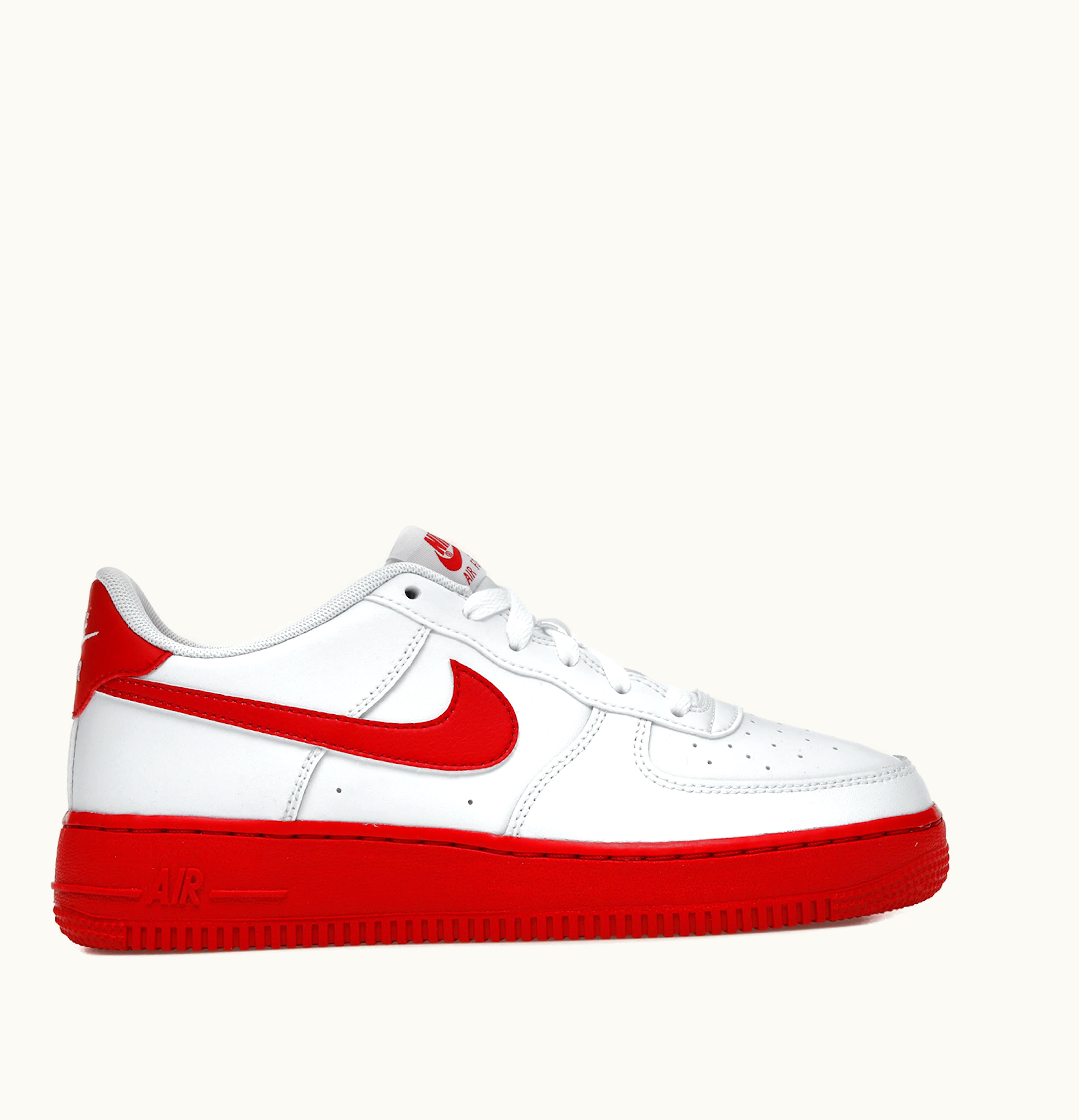 Nike Nike Air Force 1 Low White Red Midsole GS