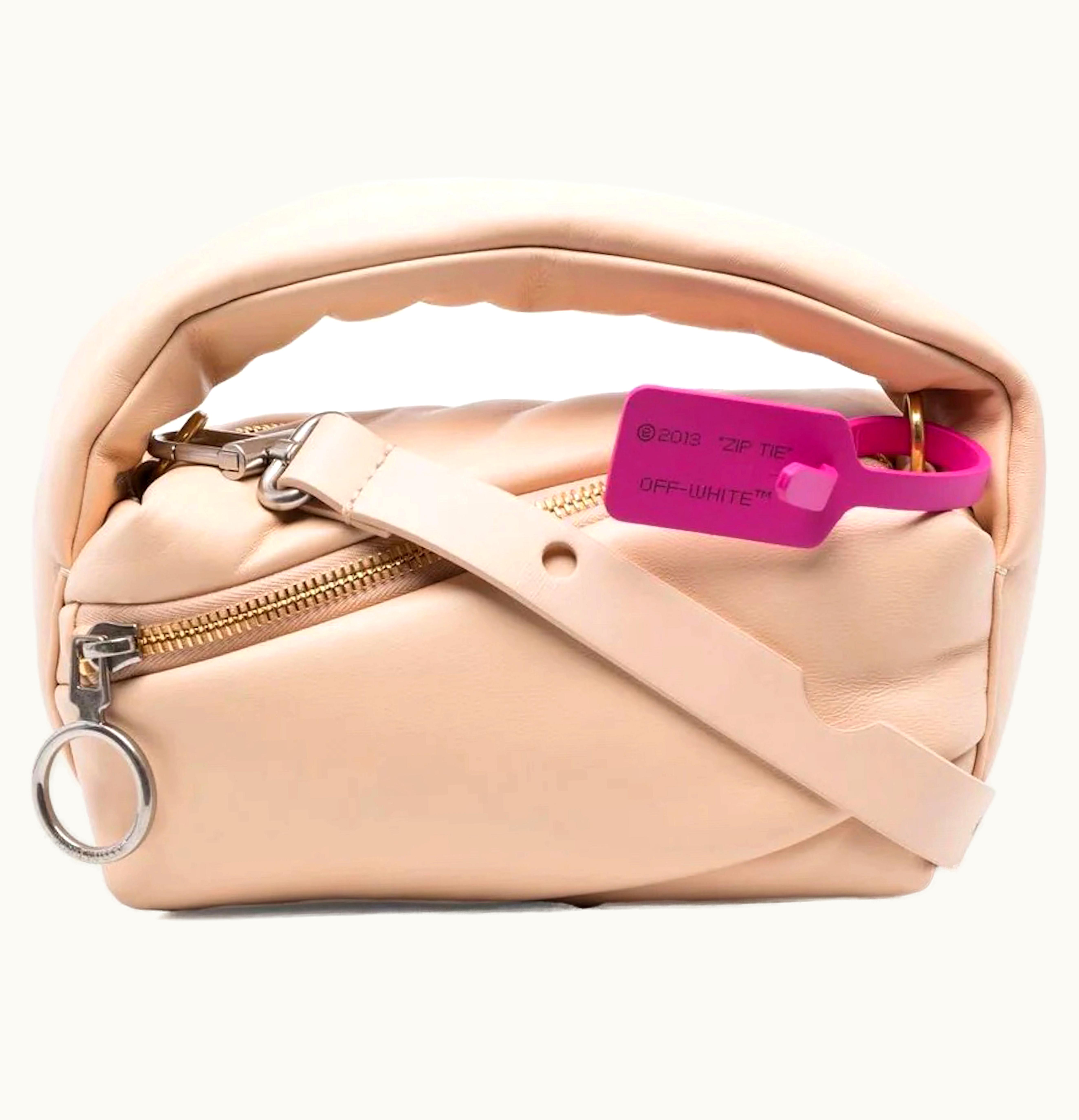 OFF-WHITE OFF WHITE Pump Pouch 19 Tote Bag Sand Beige