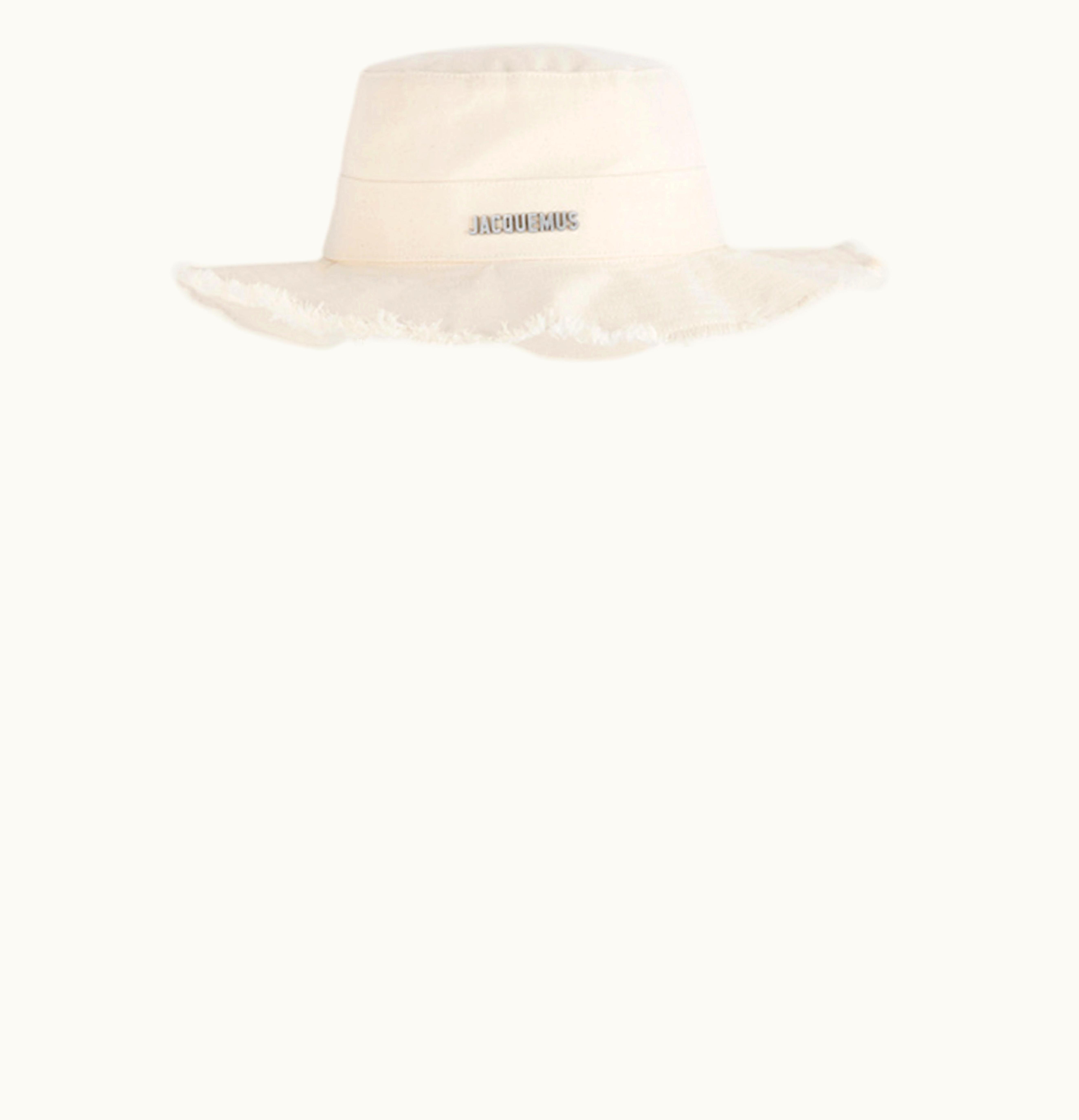 Jacquemus Jacquemus Le Bob Artichaut Large Brim Bucket Hat Off White