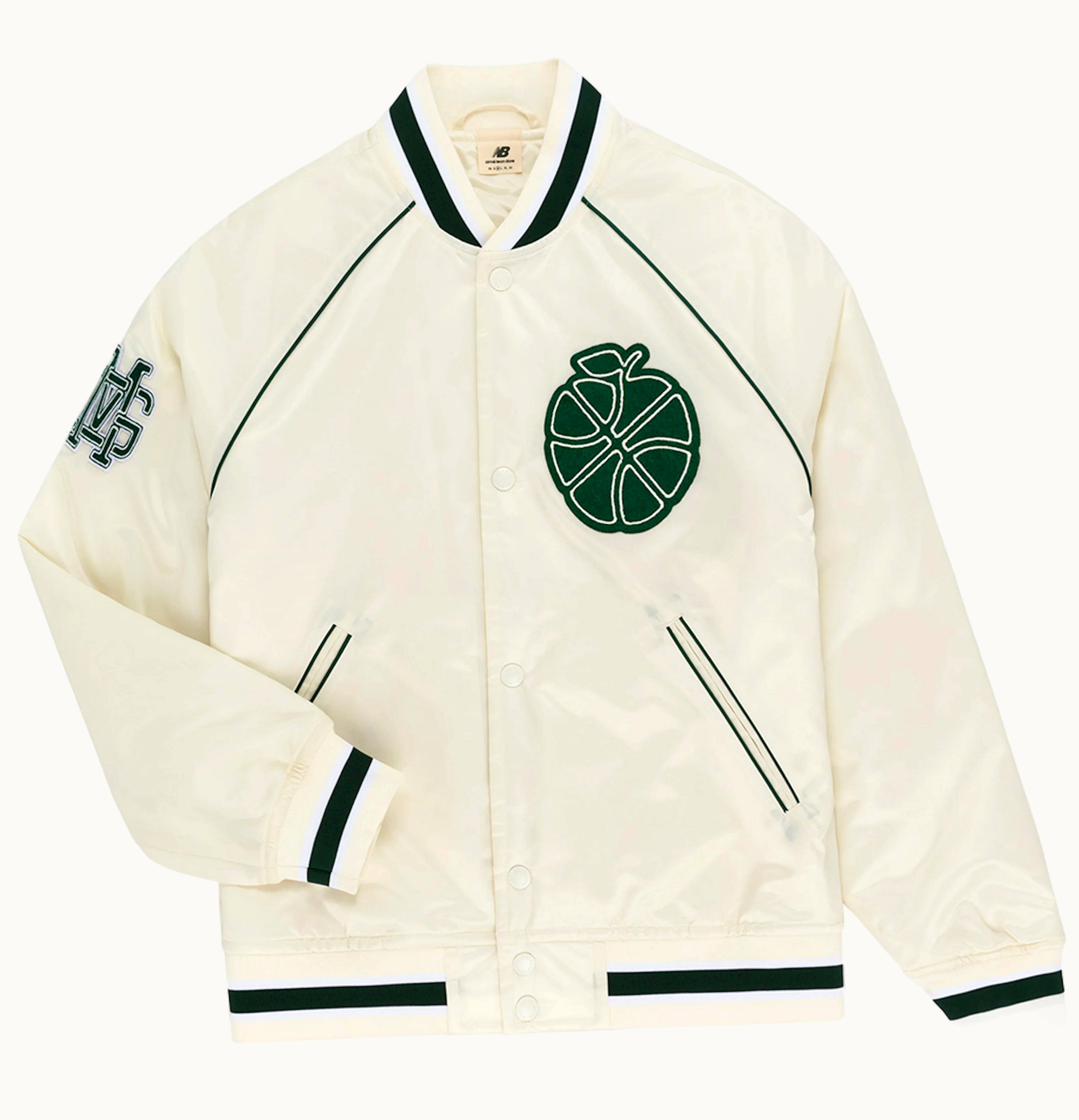 Aime Leon Dore Aime Leon Dore X New Balance Sonny NY Satin Team Jacket Cream