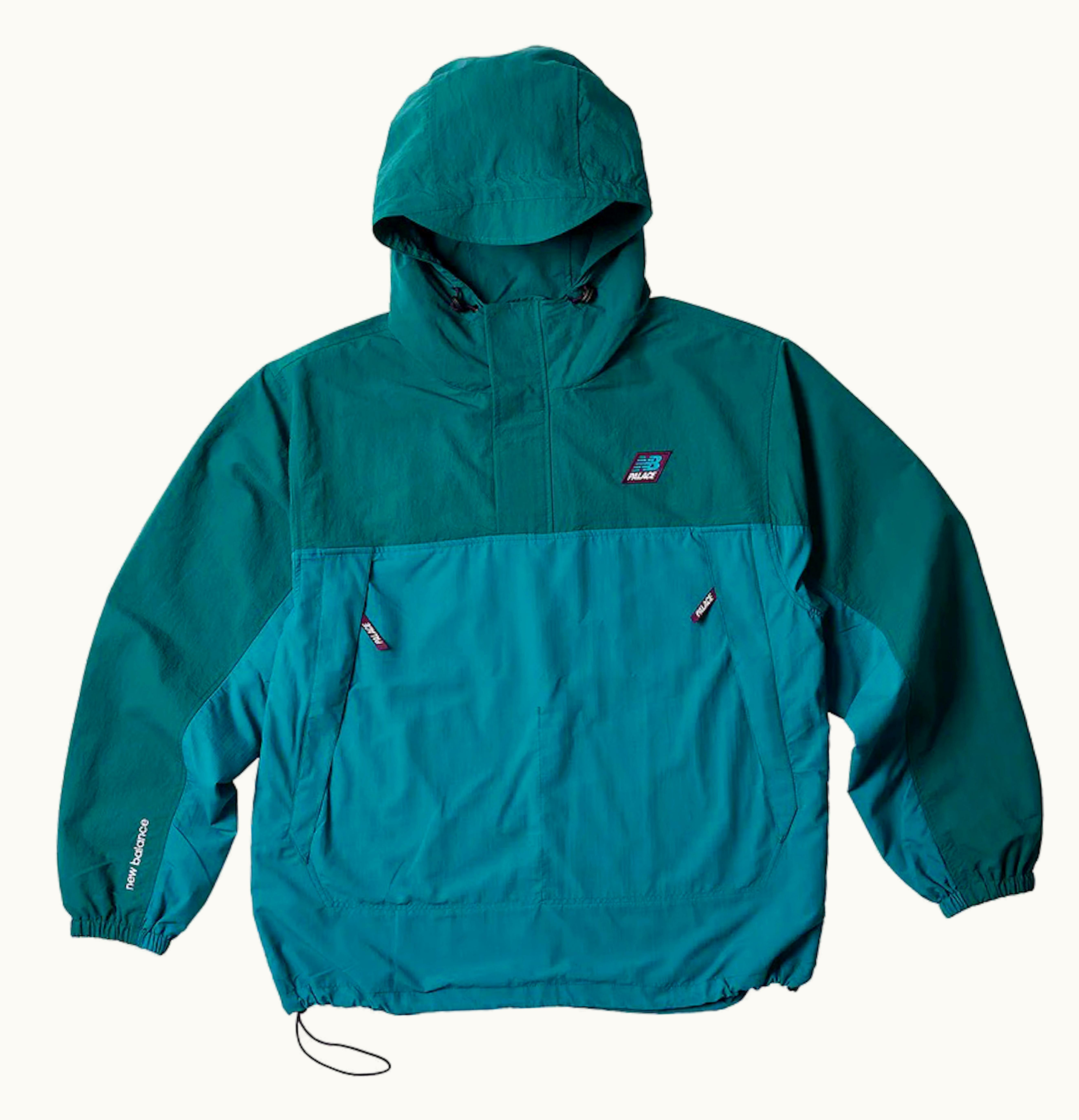 Palace Palace X New Balance Pop Over Shell Jacket Teal