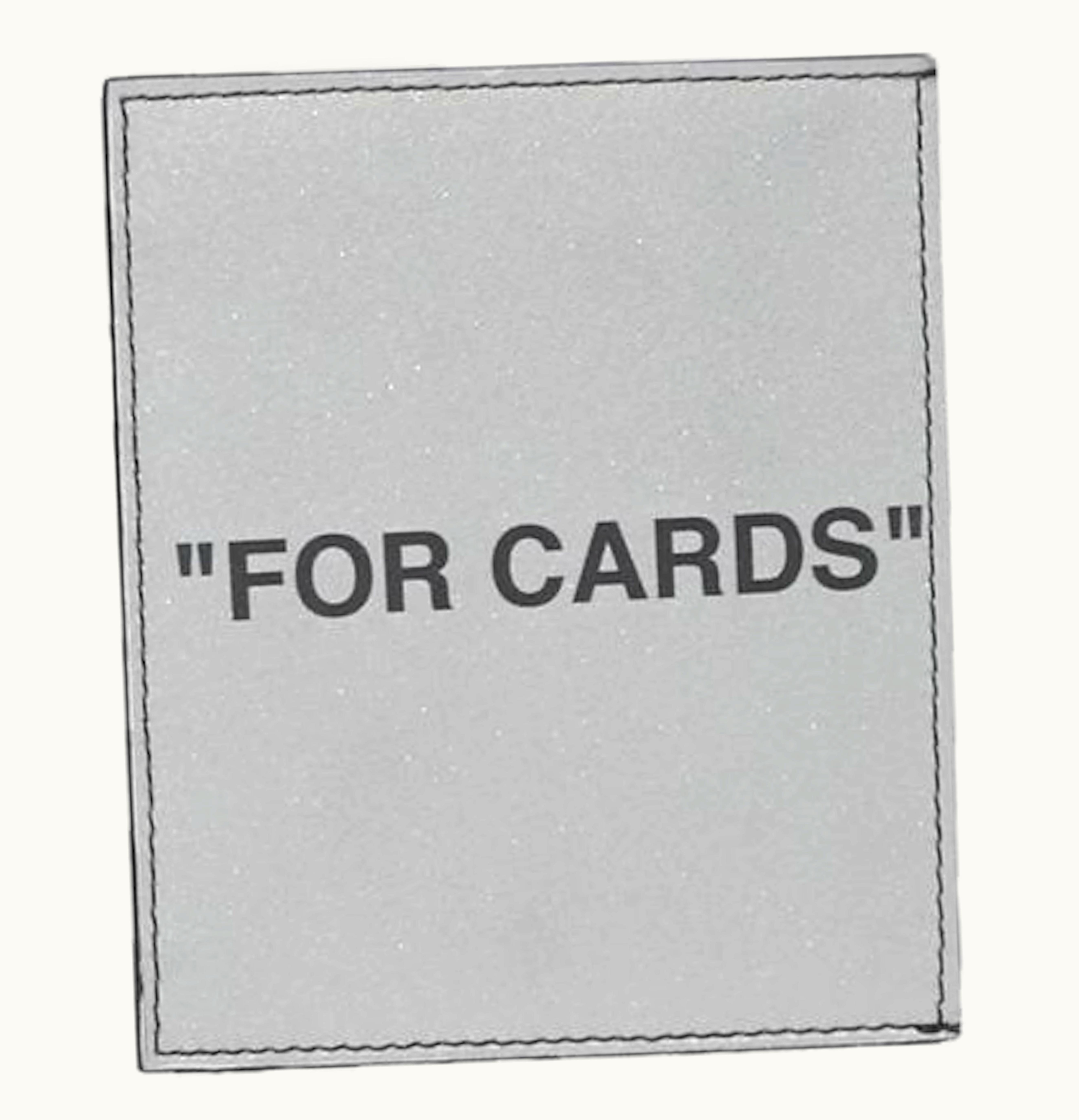 OFF-WHITE OFF WHITE Card Holder For Cards Silver