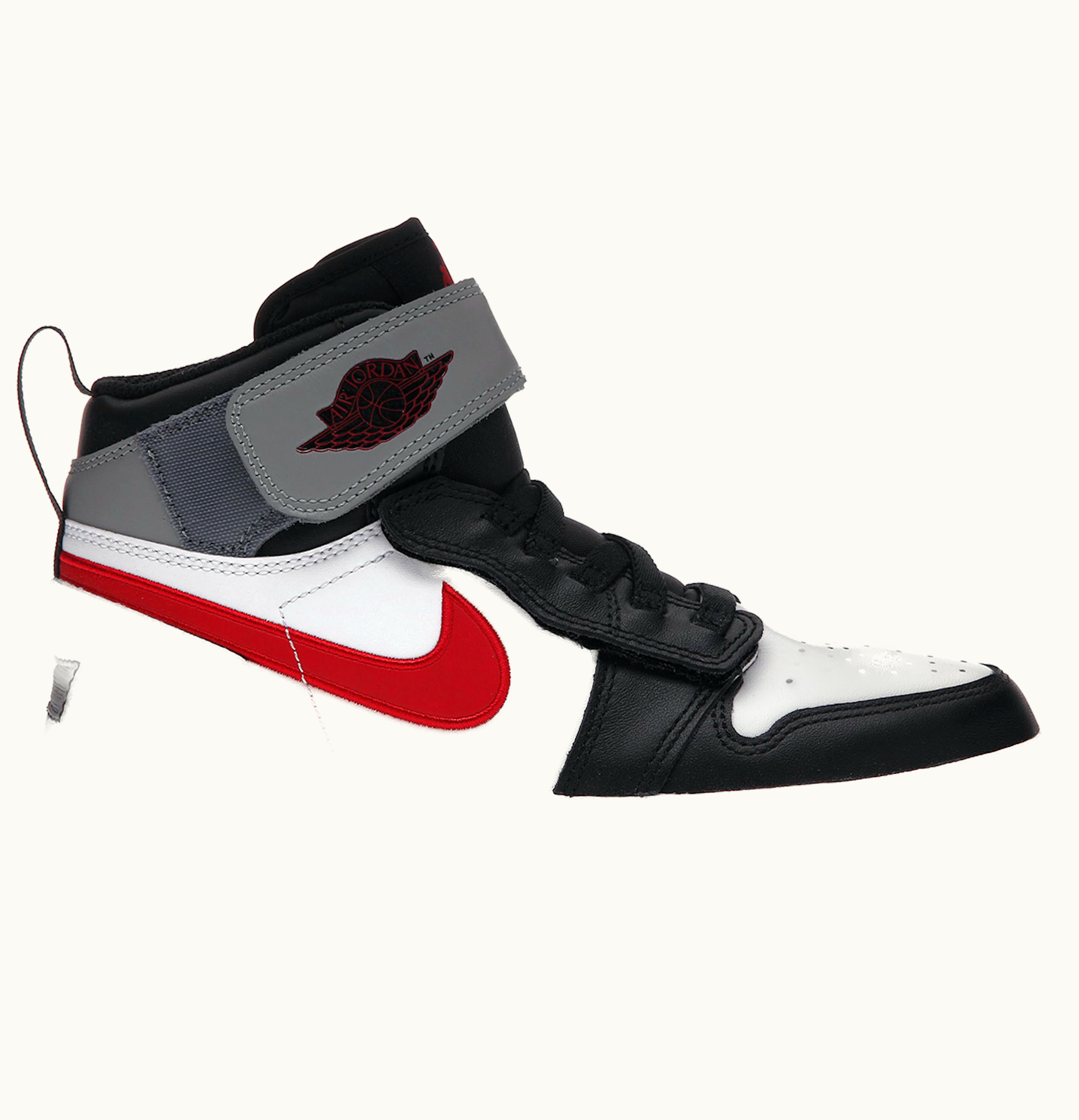 Jordan Air Jordan 1 Flyease Black Particle Grey Gym Red GS
