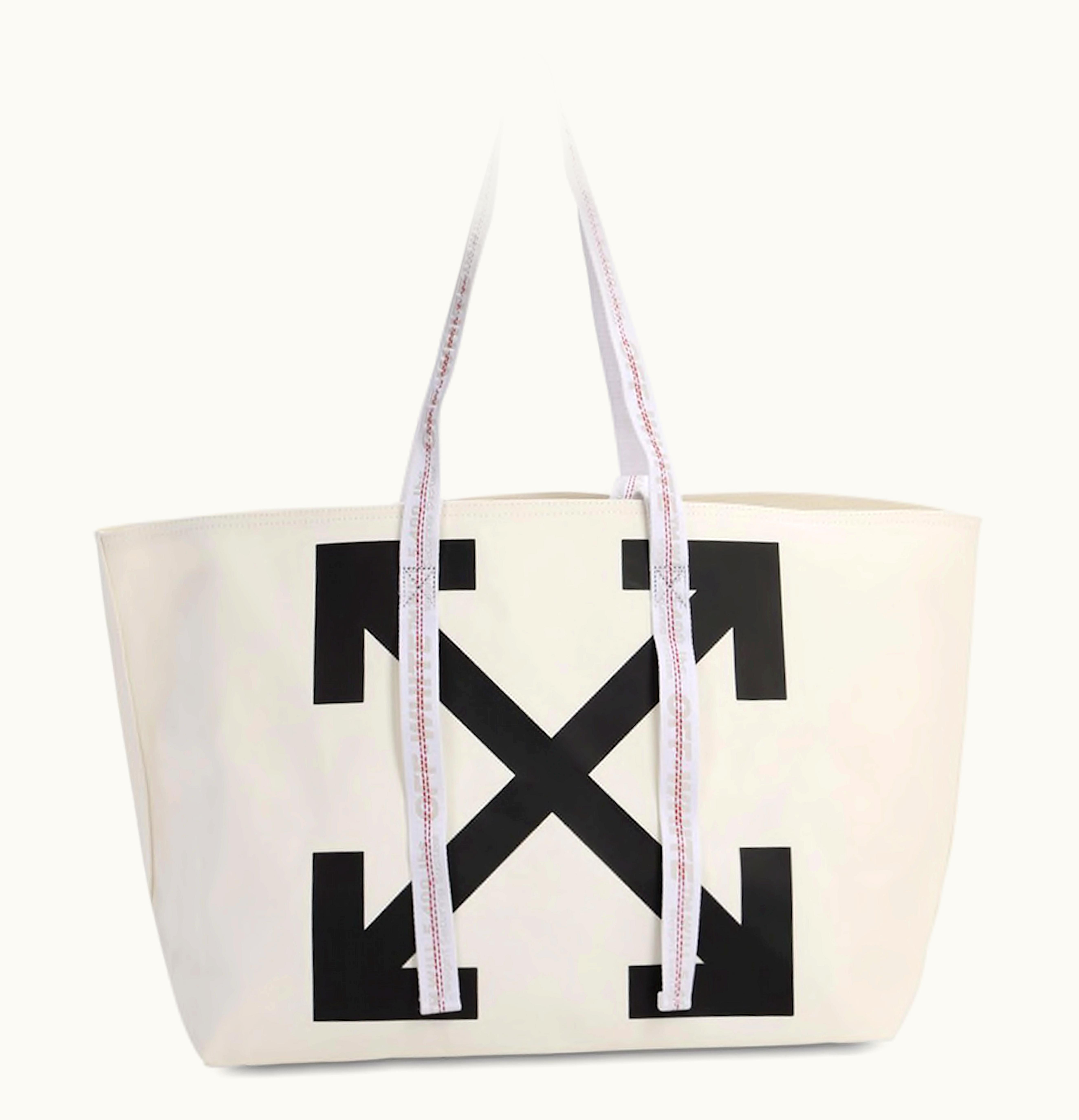 OFF-WHITE OFF WHITE Logo Tote Canvas White