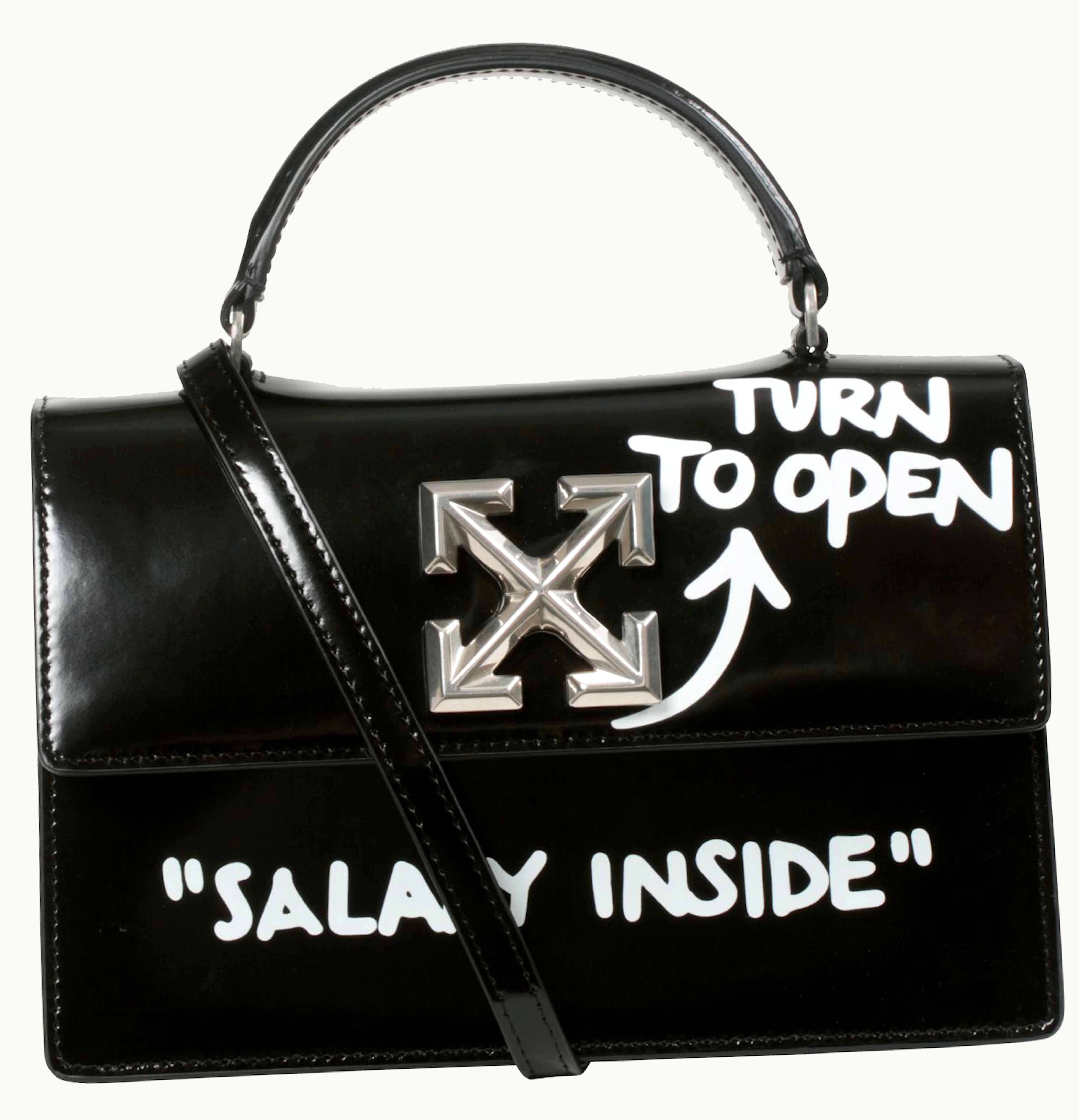 OFF-WHITE OFF WHITE 14 Jitney Bag SALARY INSIDE Black White