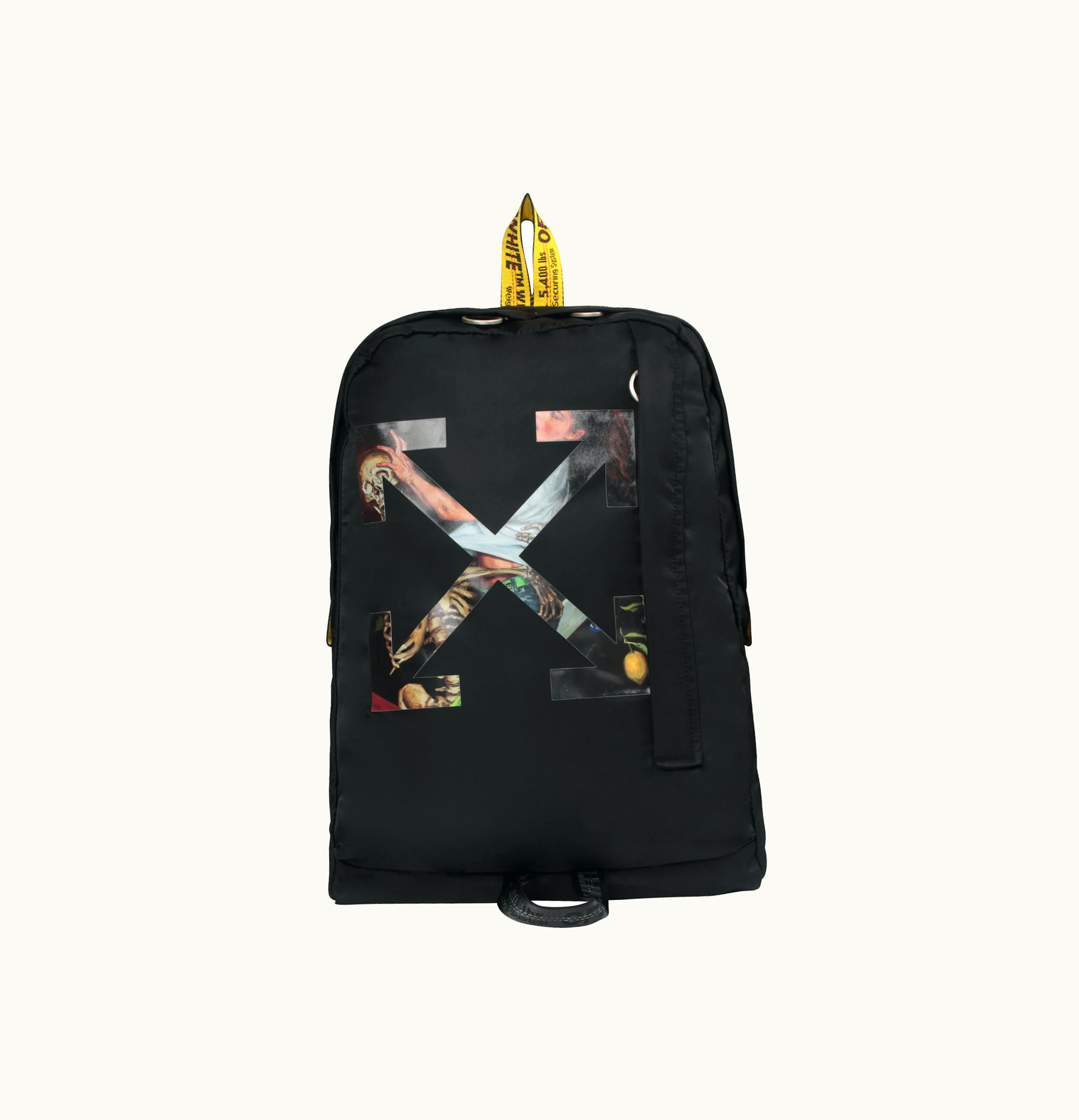 OFF-WHITE OFF WHITE Arrows Motif Pascal Backpack Black Pink