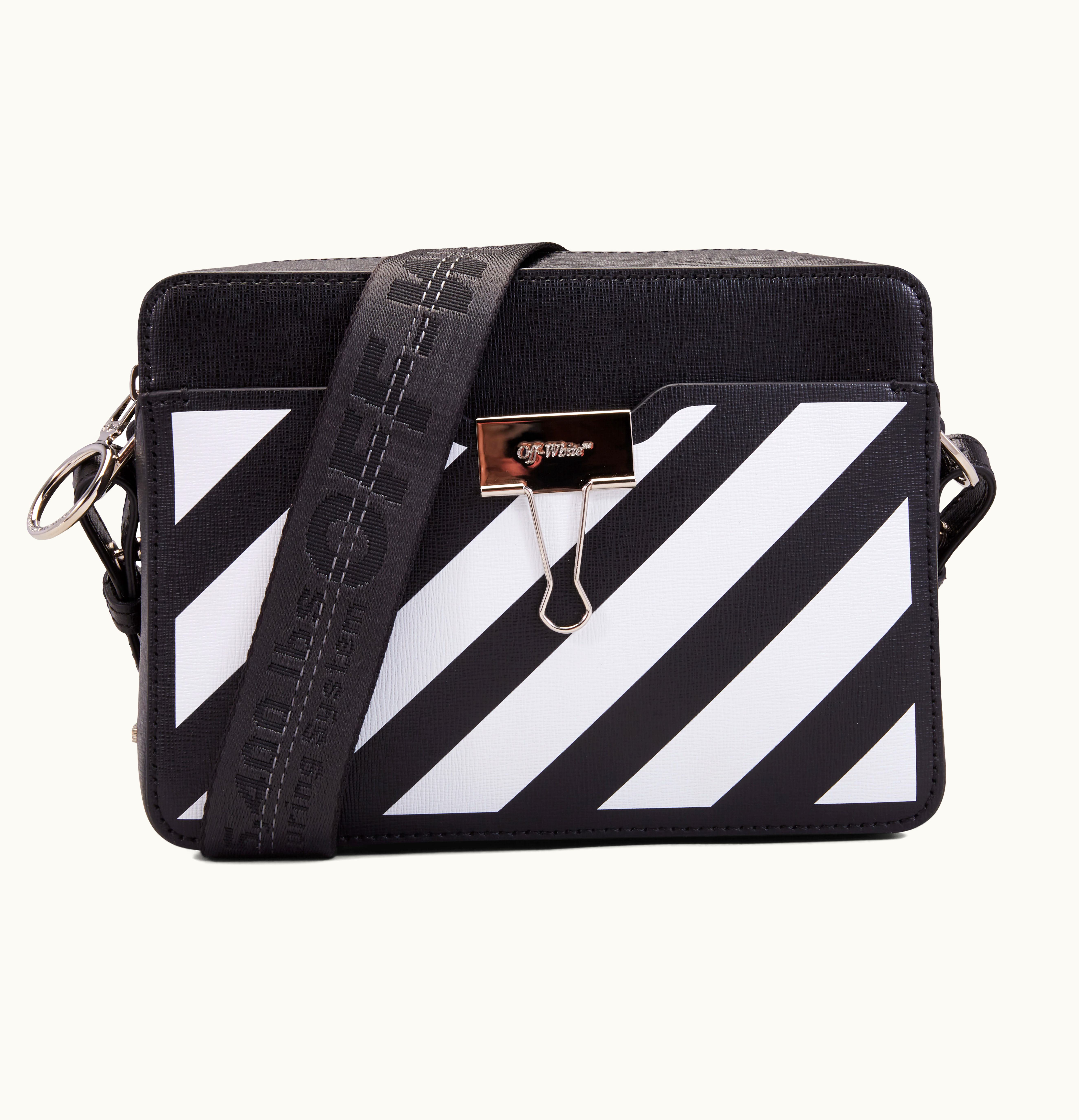 OFF-WHITE OFF WHITE Camera Bag Diag Black White