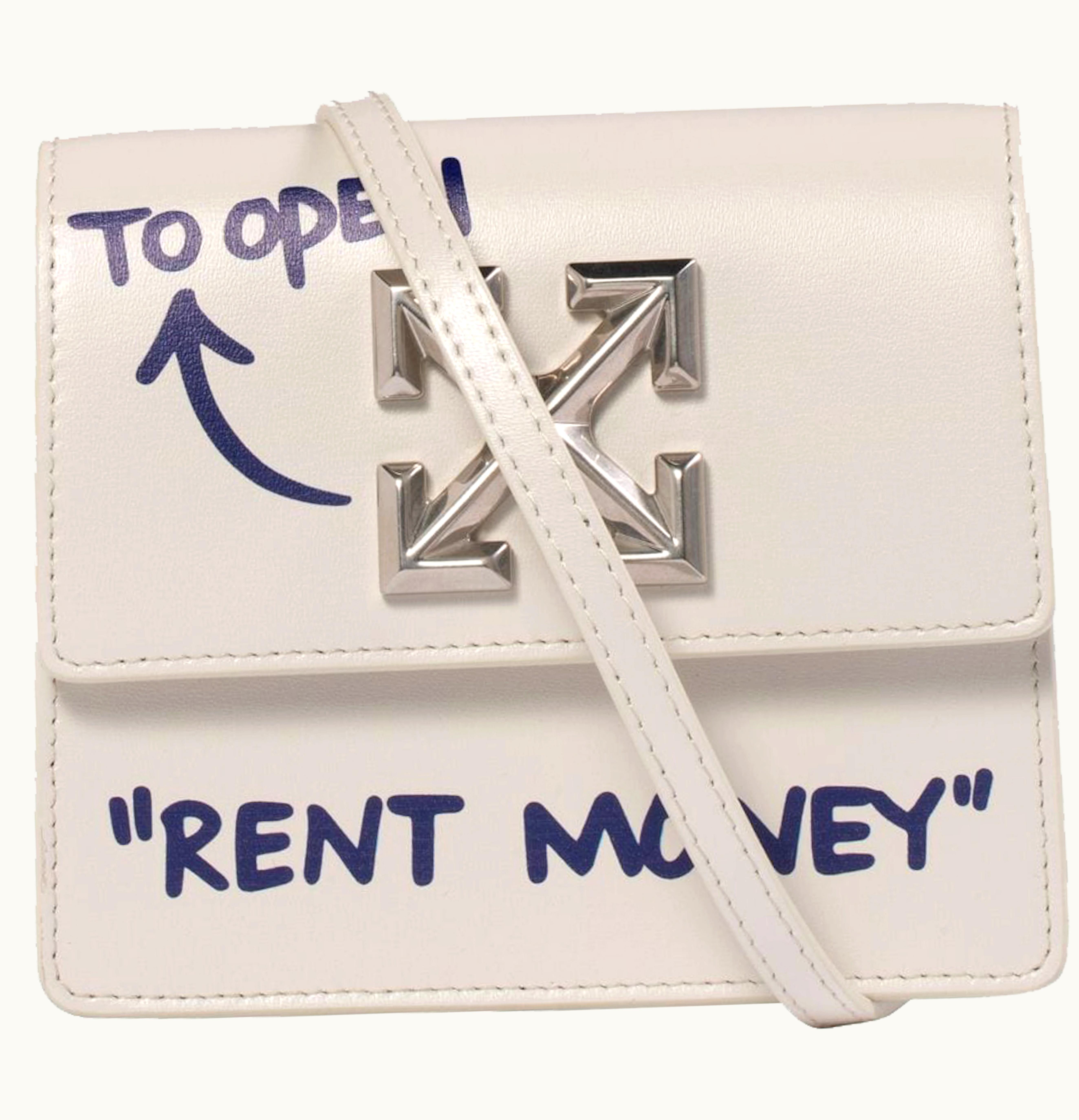 OFF-WHITE OFF WHITE 07 Jitney Quote Bag RENT MONEY White