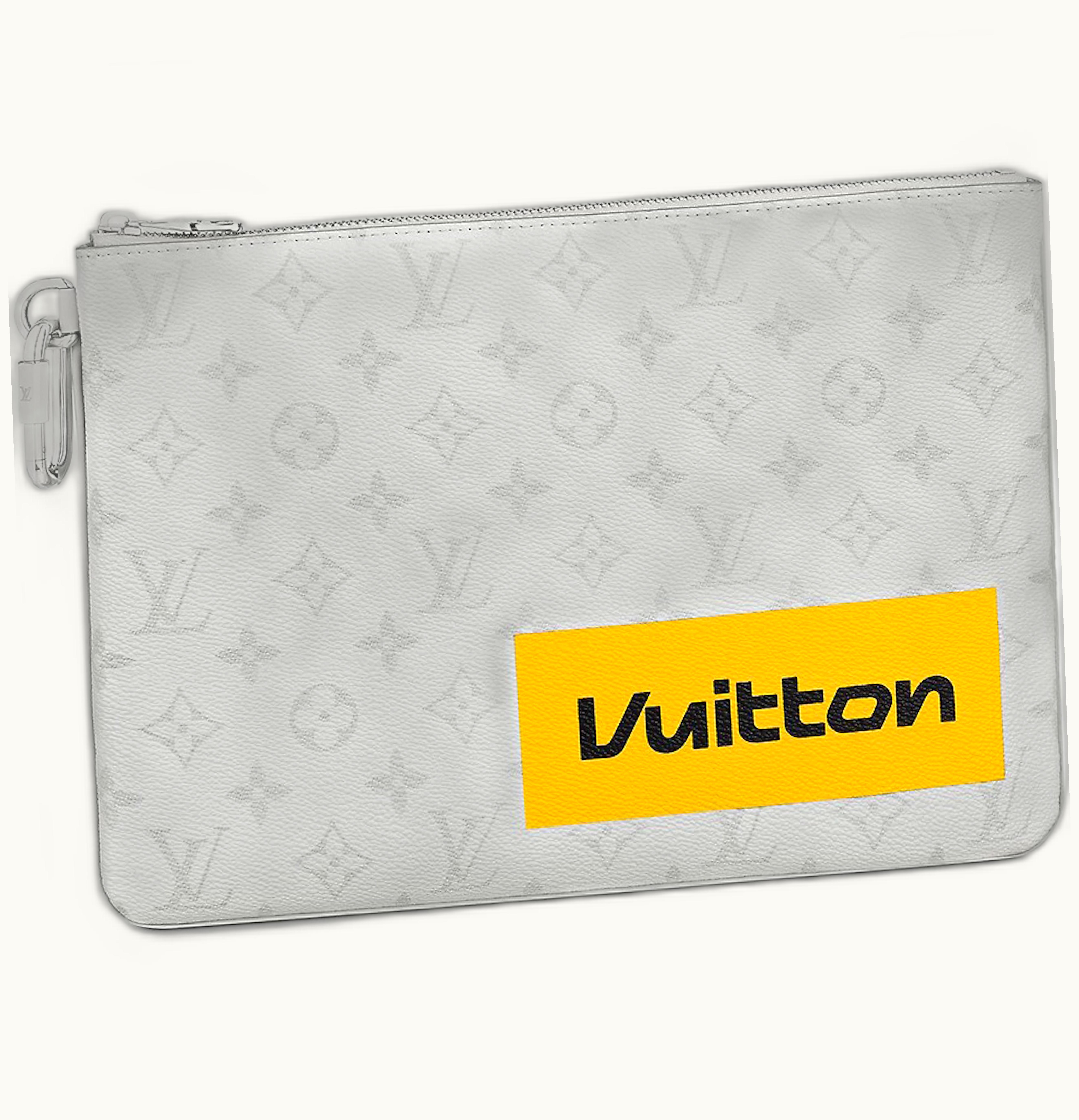 Louis Vuitton Louis Vuitton Zipped Pouch Monogram Logo Story GM White
