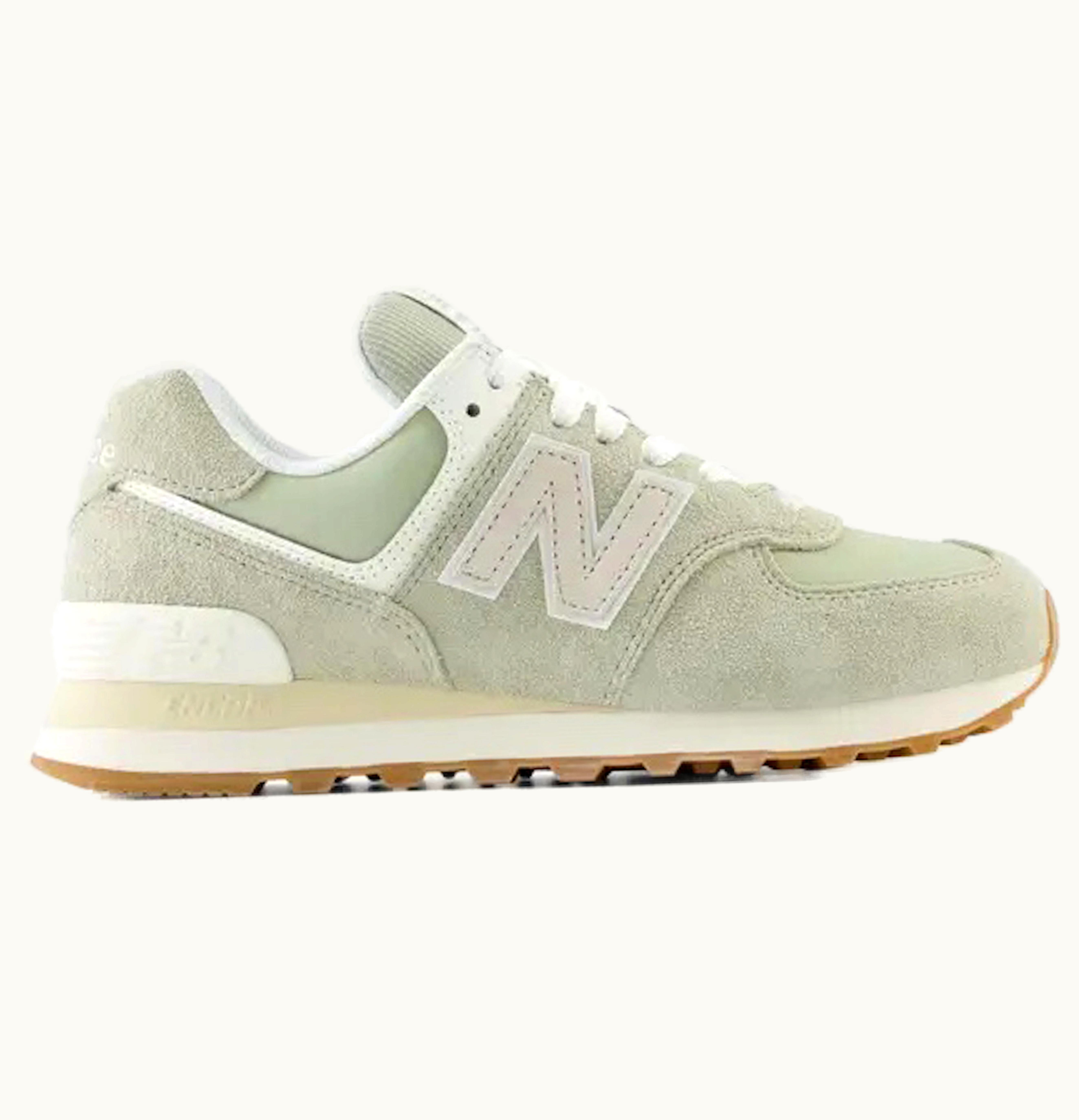 New Balance 574 Calm Green Angora Womens