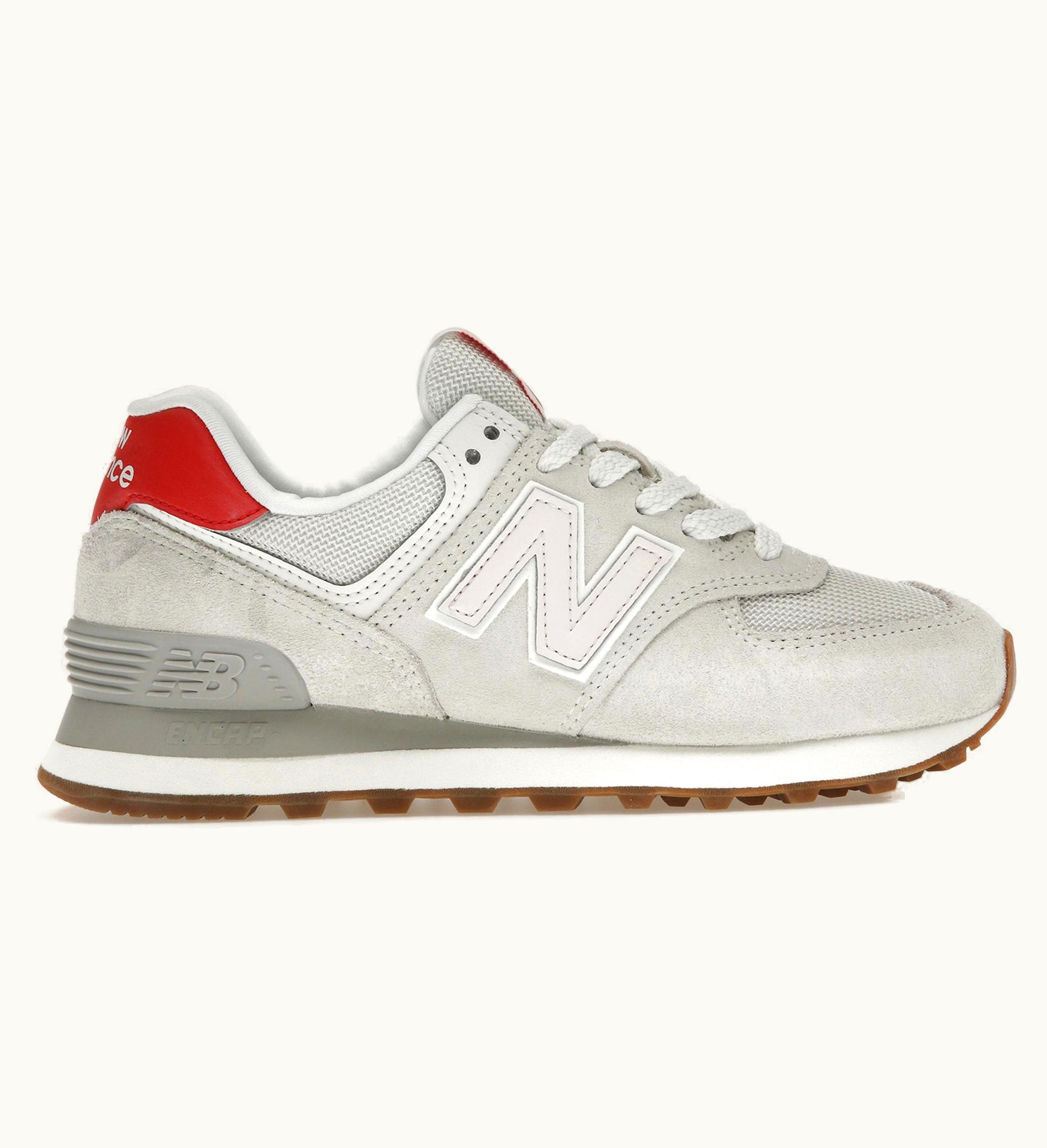 New Balance 574 Reflection Washed Pink True Red Womens