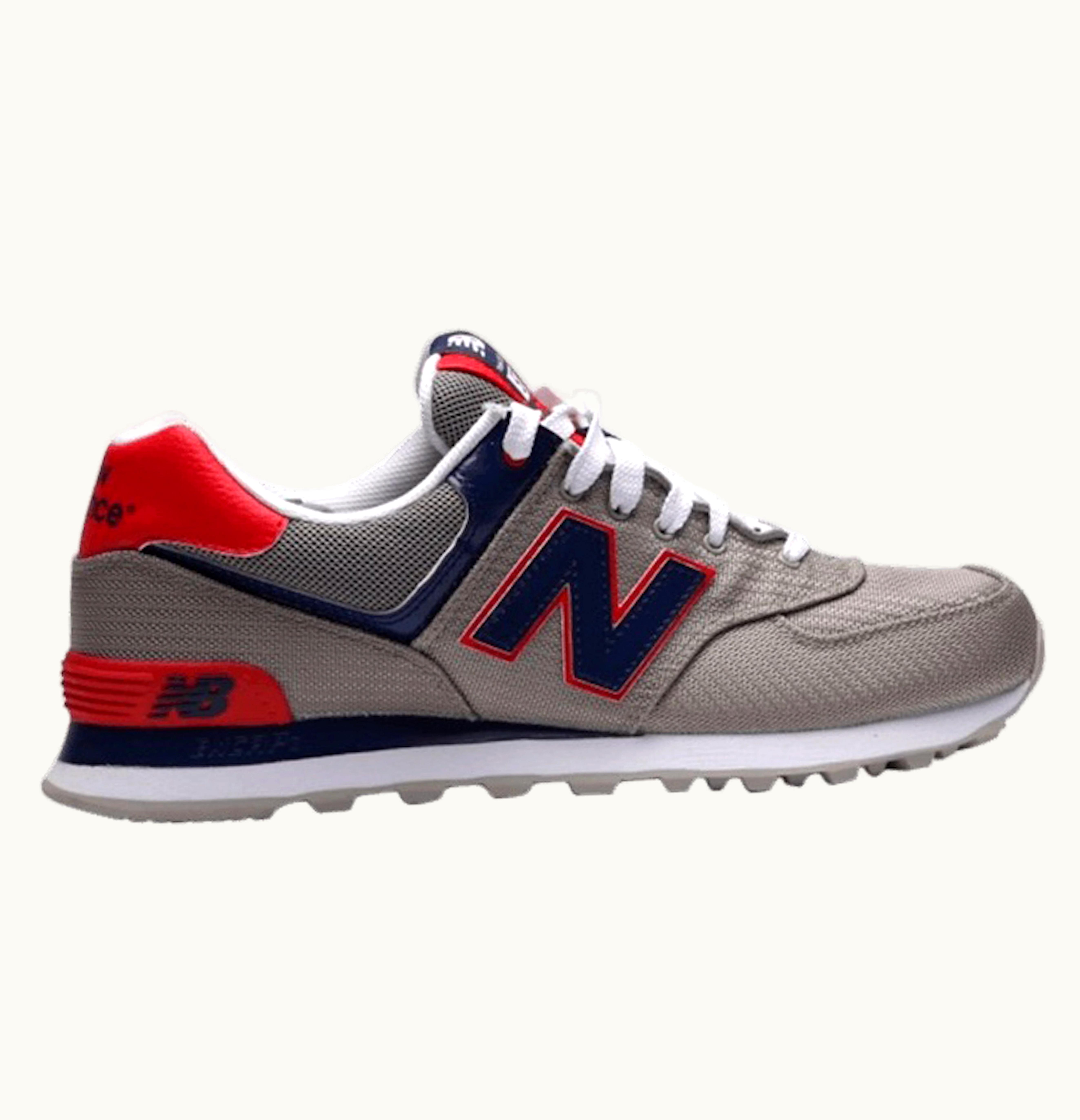 New Balance 574 Passport Pack Grey Navy Red