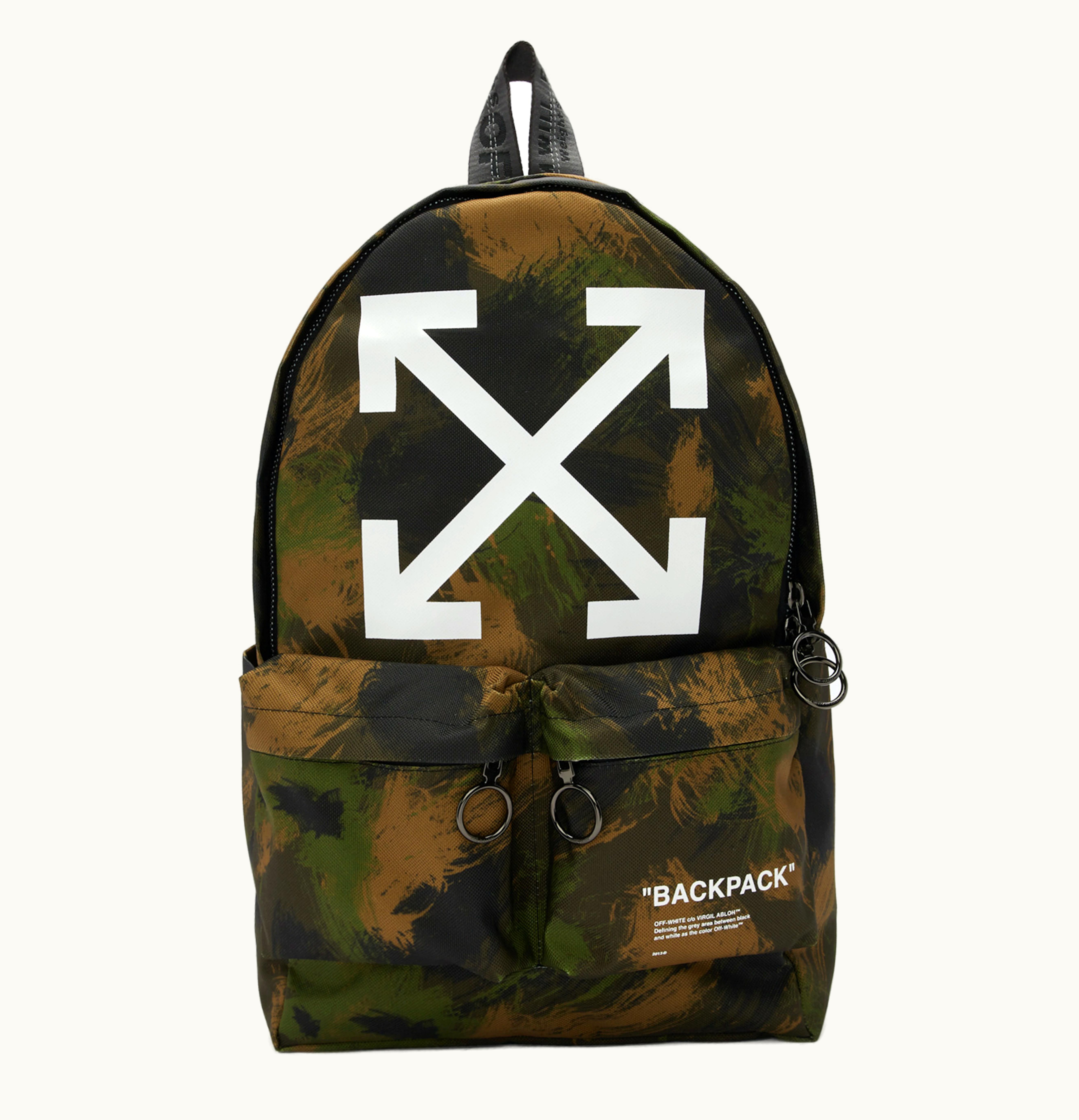 OFF-WHITE OFF WHITE Quote Backpack Camo
