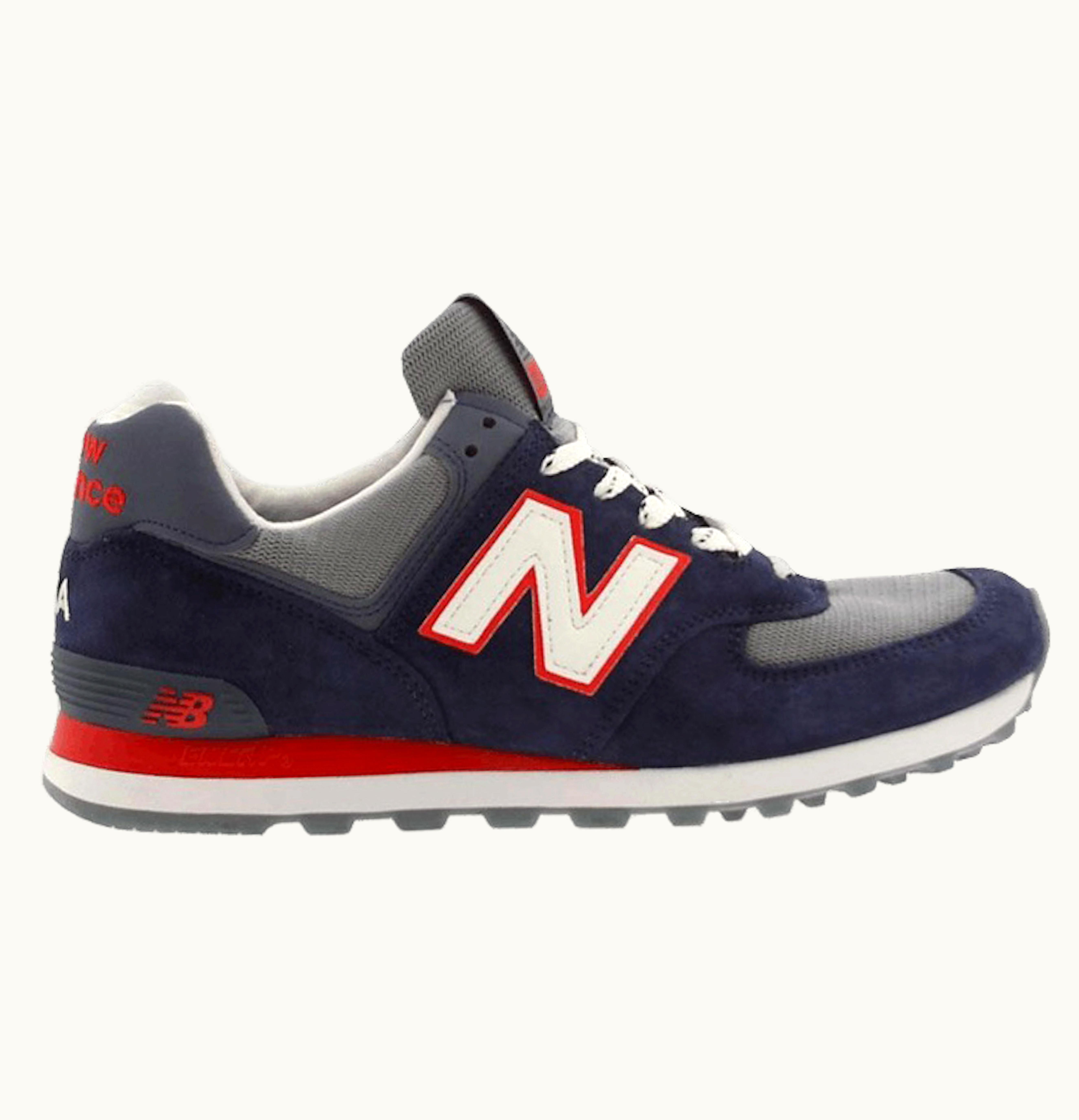 New Balance 574 Made In Usa Navy Red