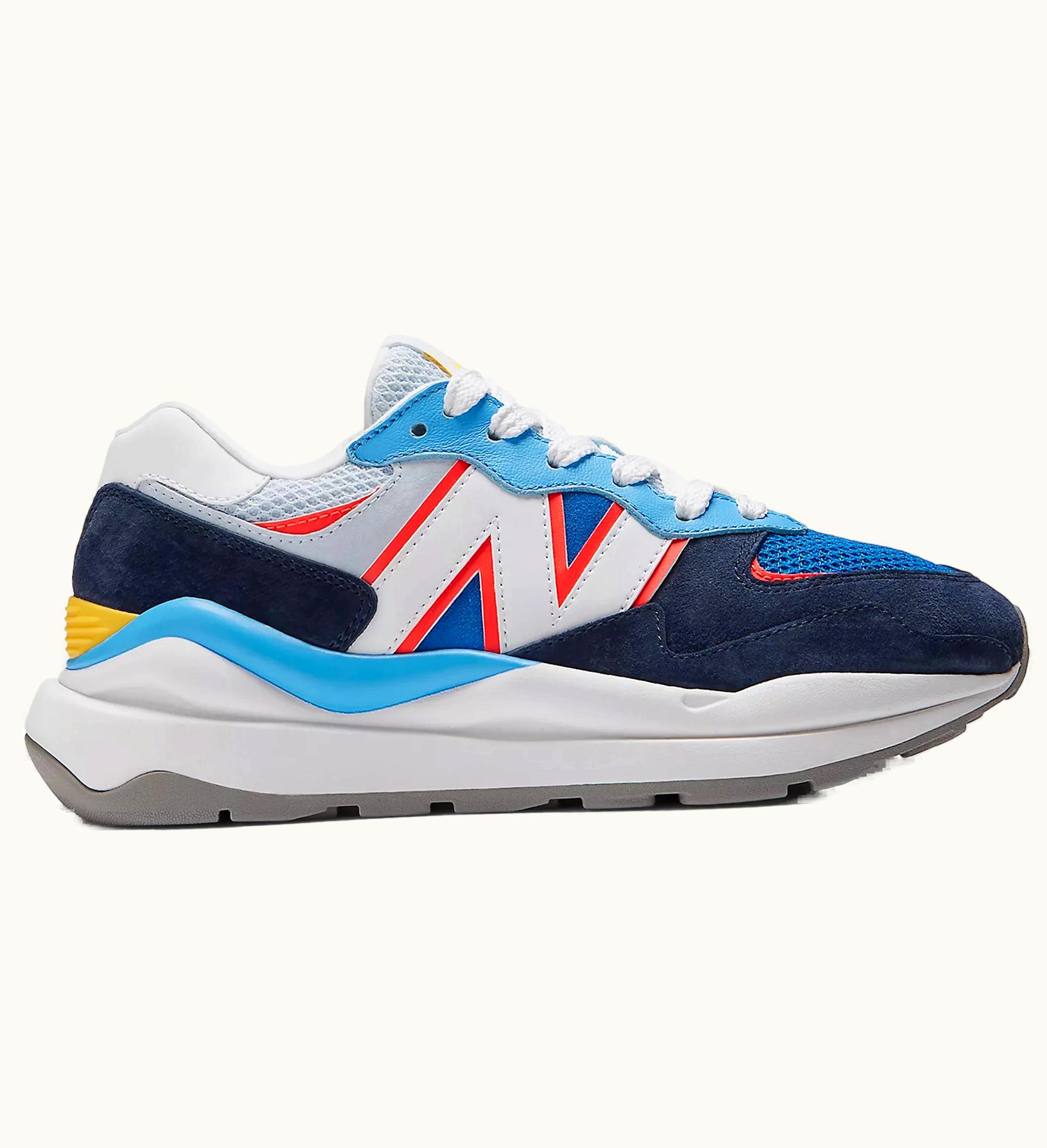 New Balance 57 40 Natural Indigo Electric Red W